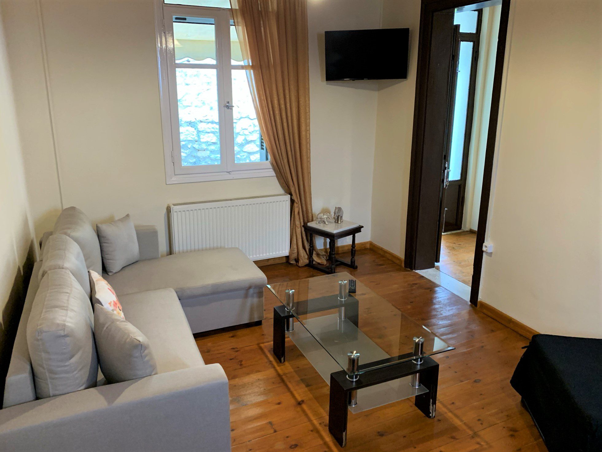 Living room of house for sale in Ithaca Greece, Perachori