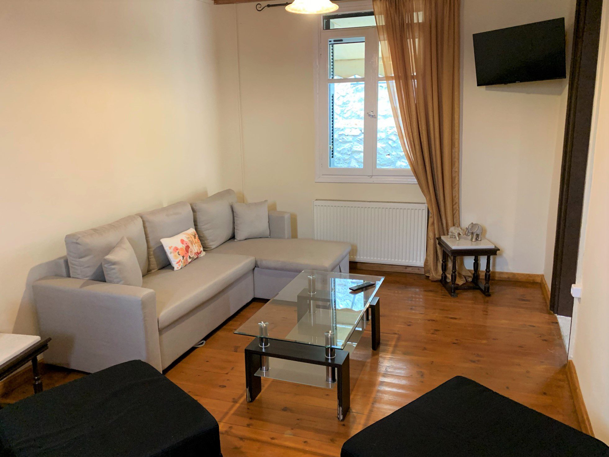 Living room of house for sale in Ithaca Greece, Perachori