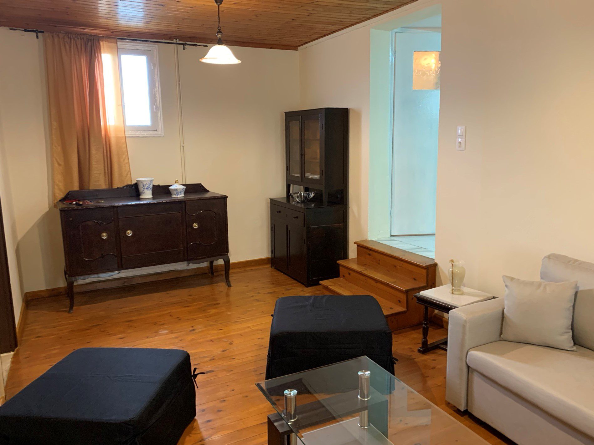 Living room of house for sale in Ithaca Greece, Perachori