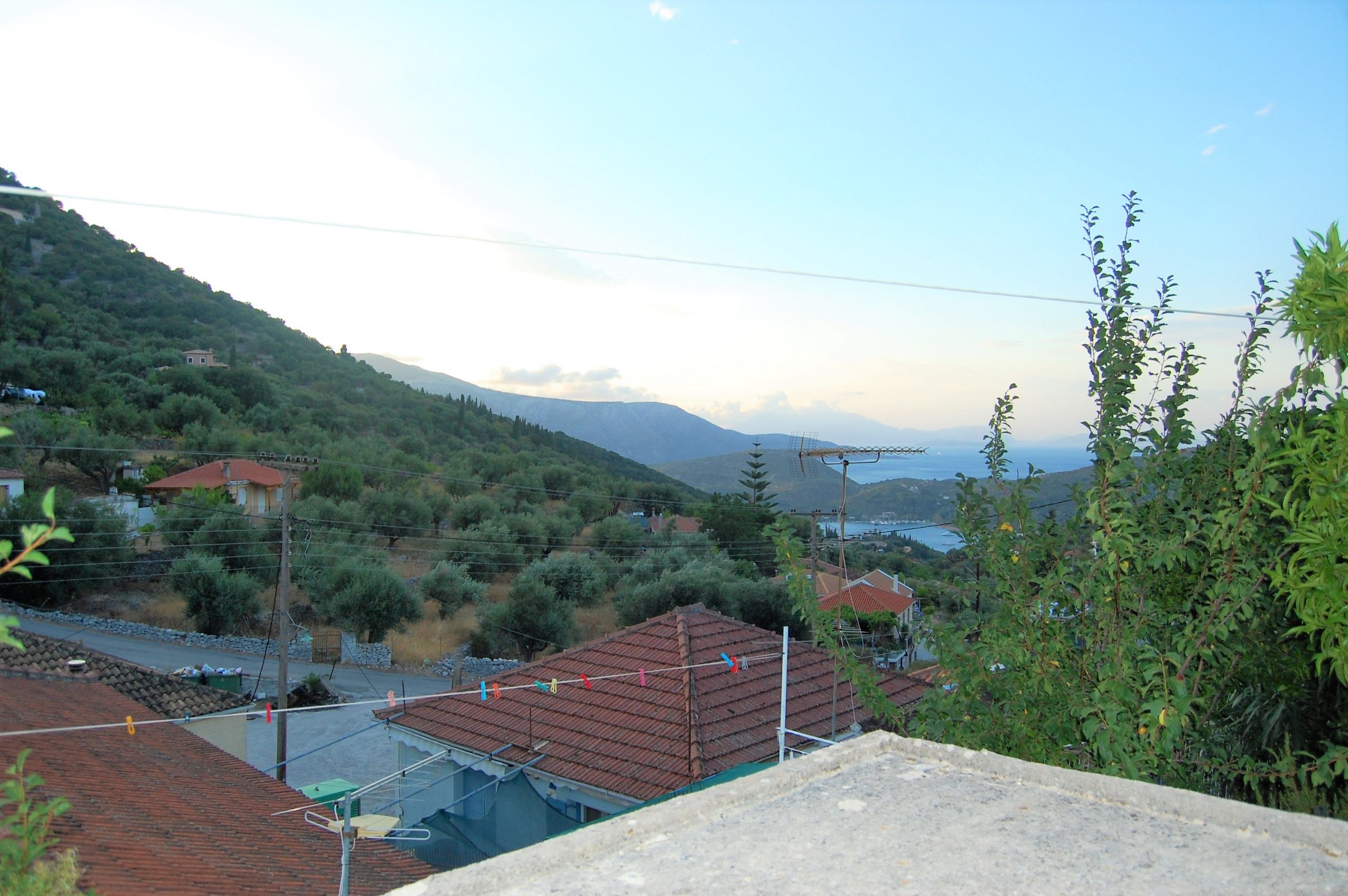 Back garden of house for sale in Ithaca Greece, Perachori