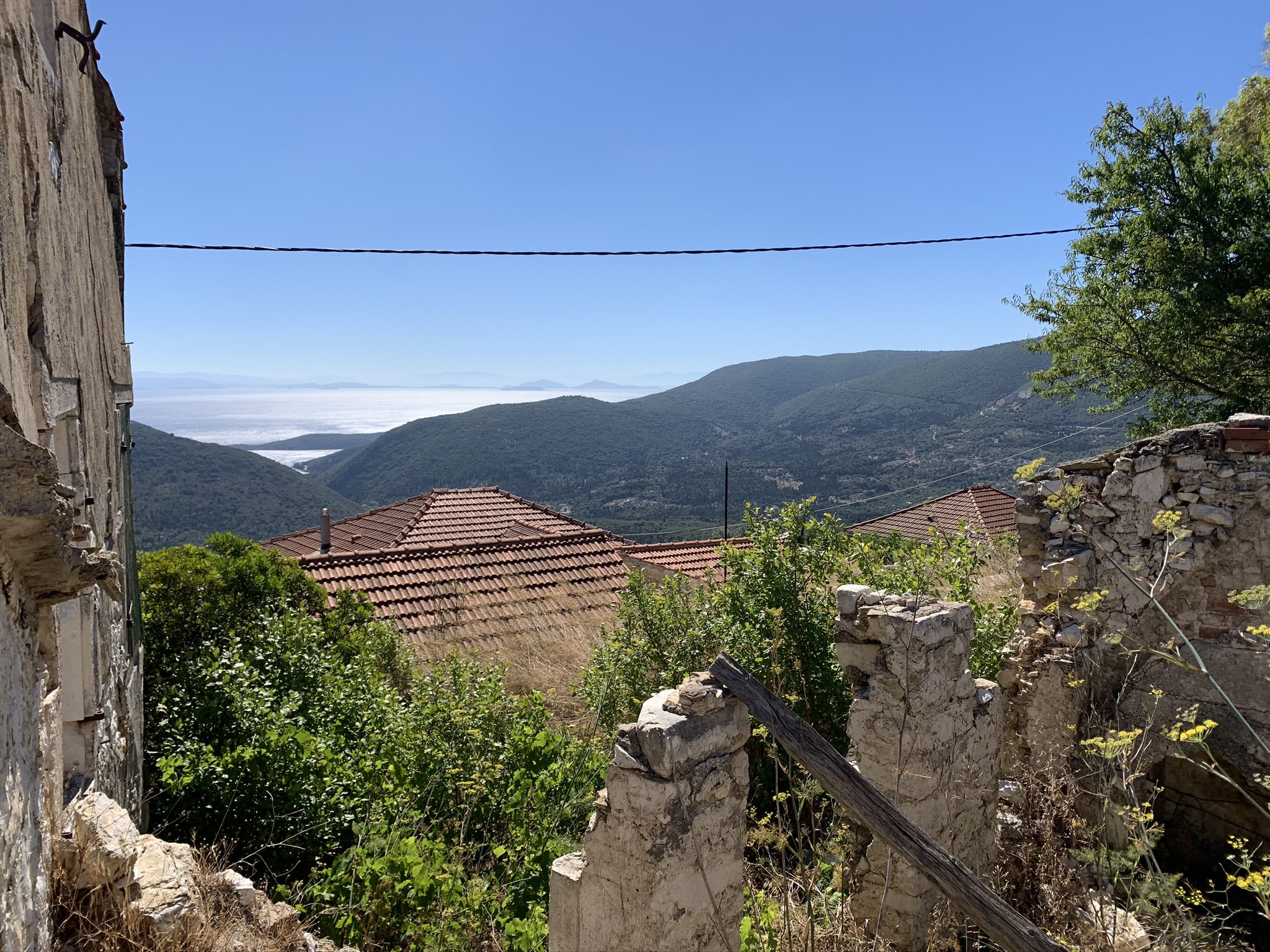 Land with ruins for sale Ithaca Greece Exoghi