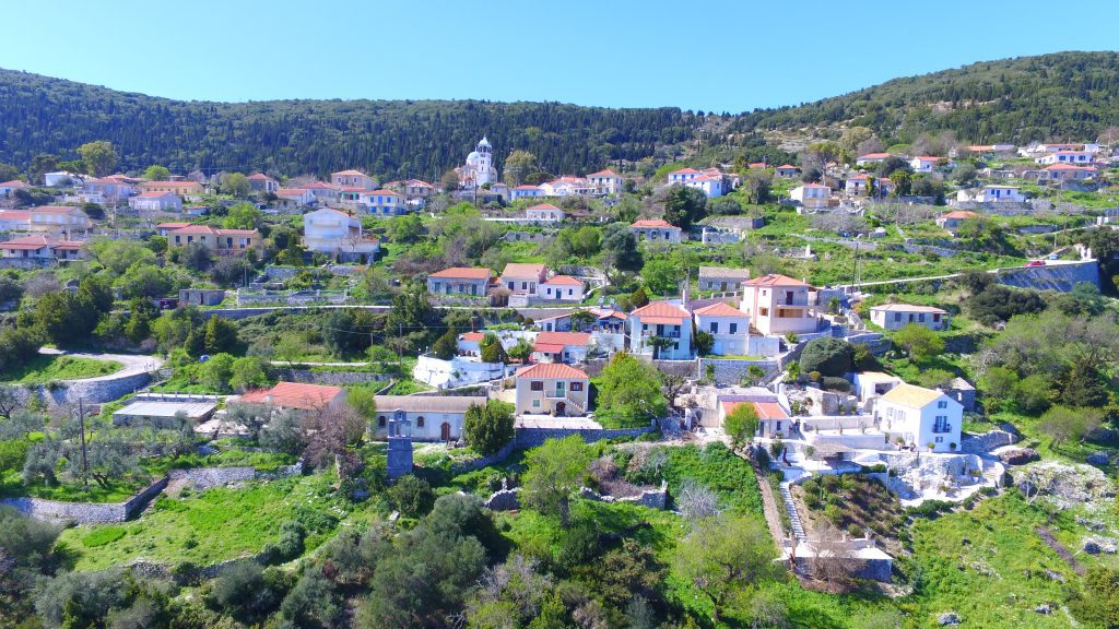 Aerial view of Exoghi Village