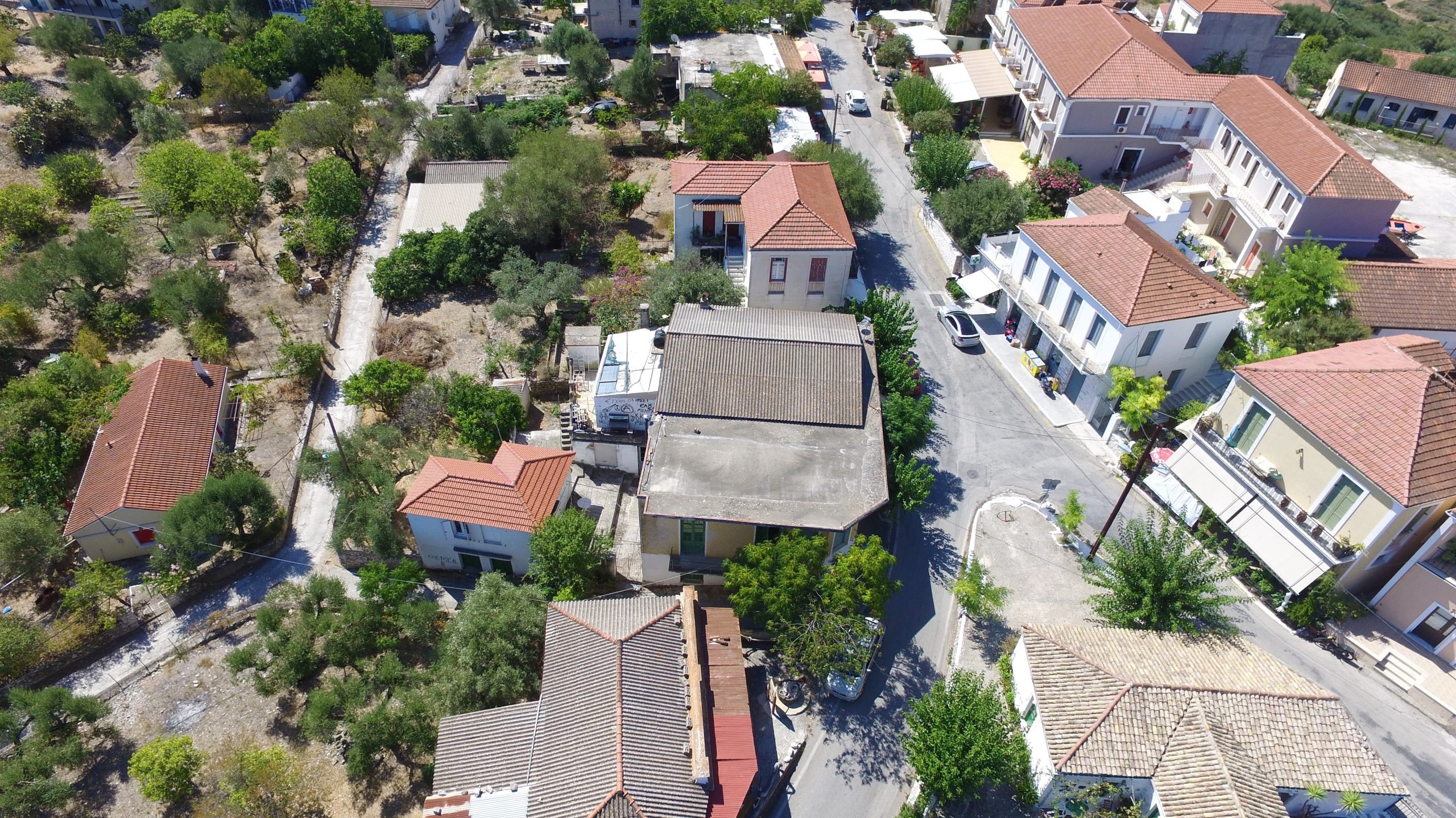 Εναέρια άποψη του σπιτιού προς πώληση στην Ιθάκη Ελλάδα, Σταυρός