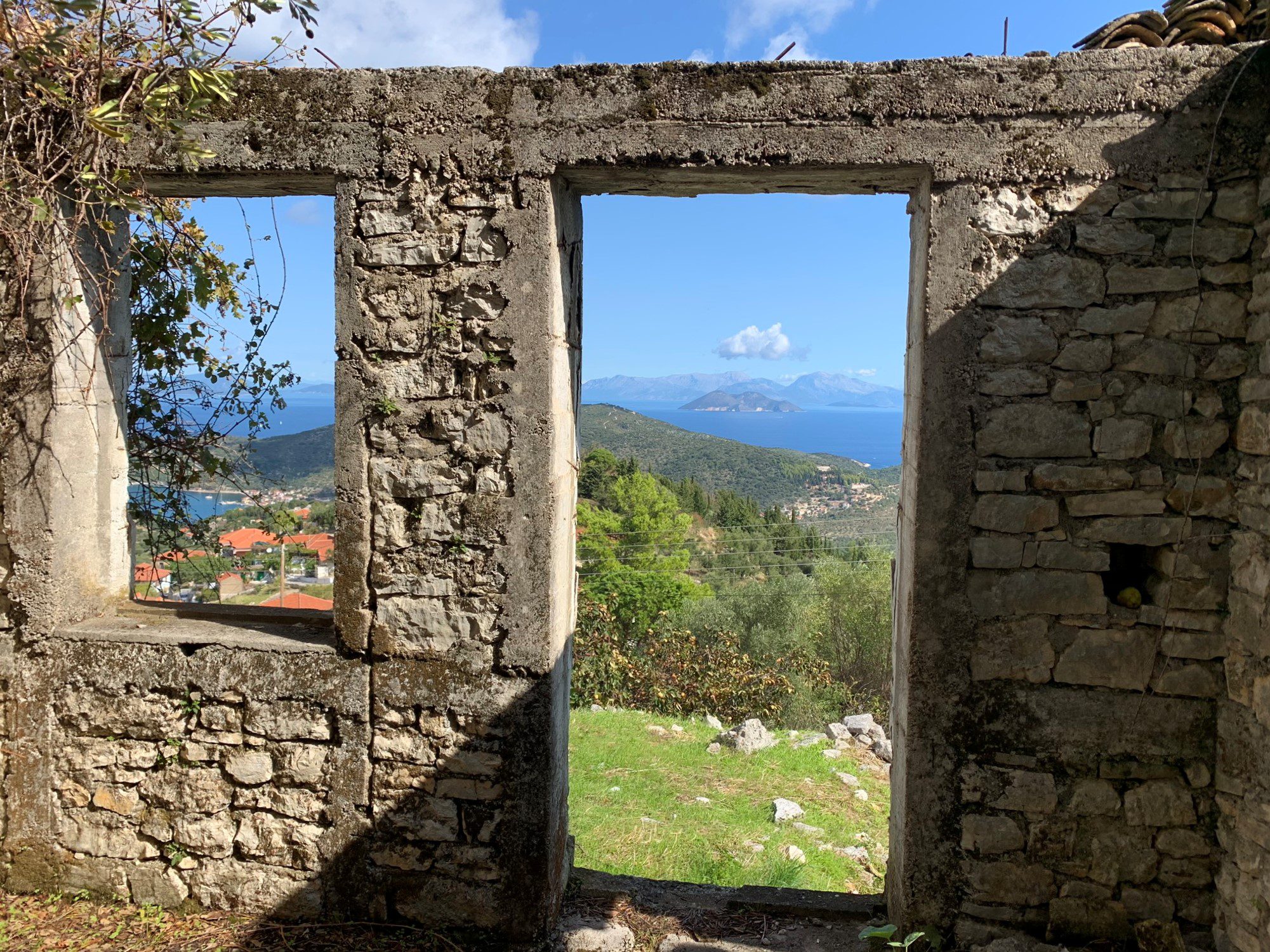 Ruin on land for sale in Ithaca Greece, Perachori