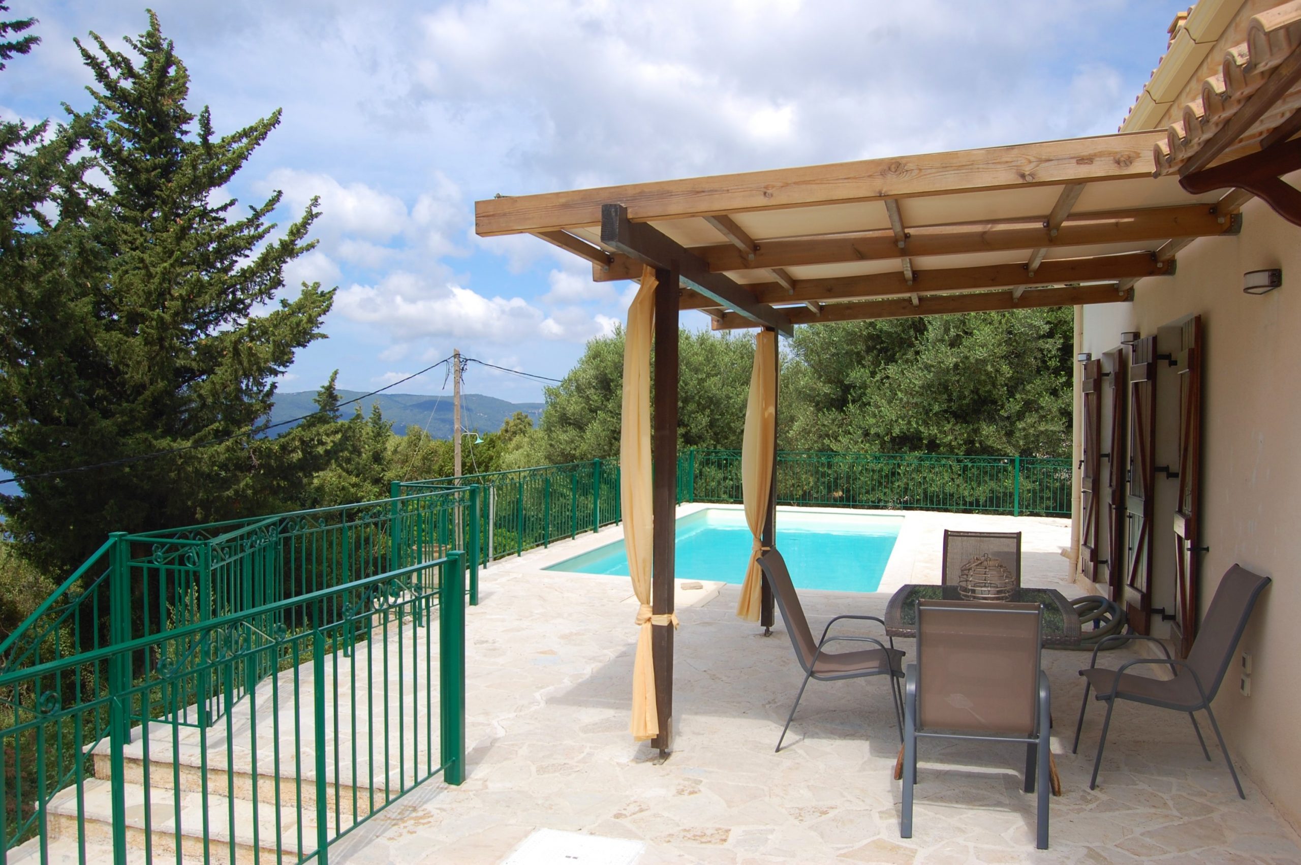 Outdoor area of property for sale on Ithaca Greece, Lefki