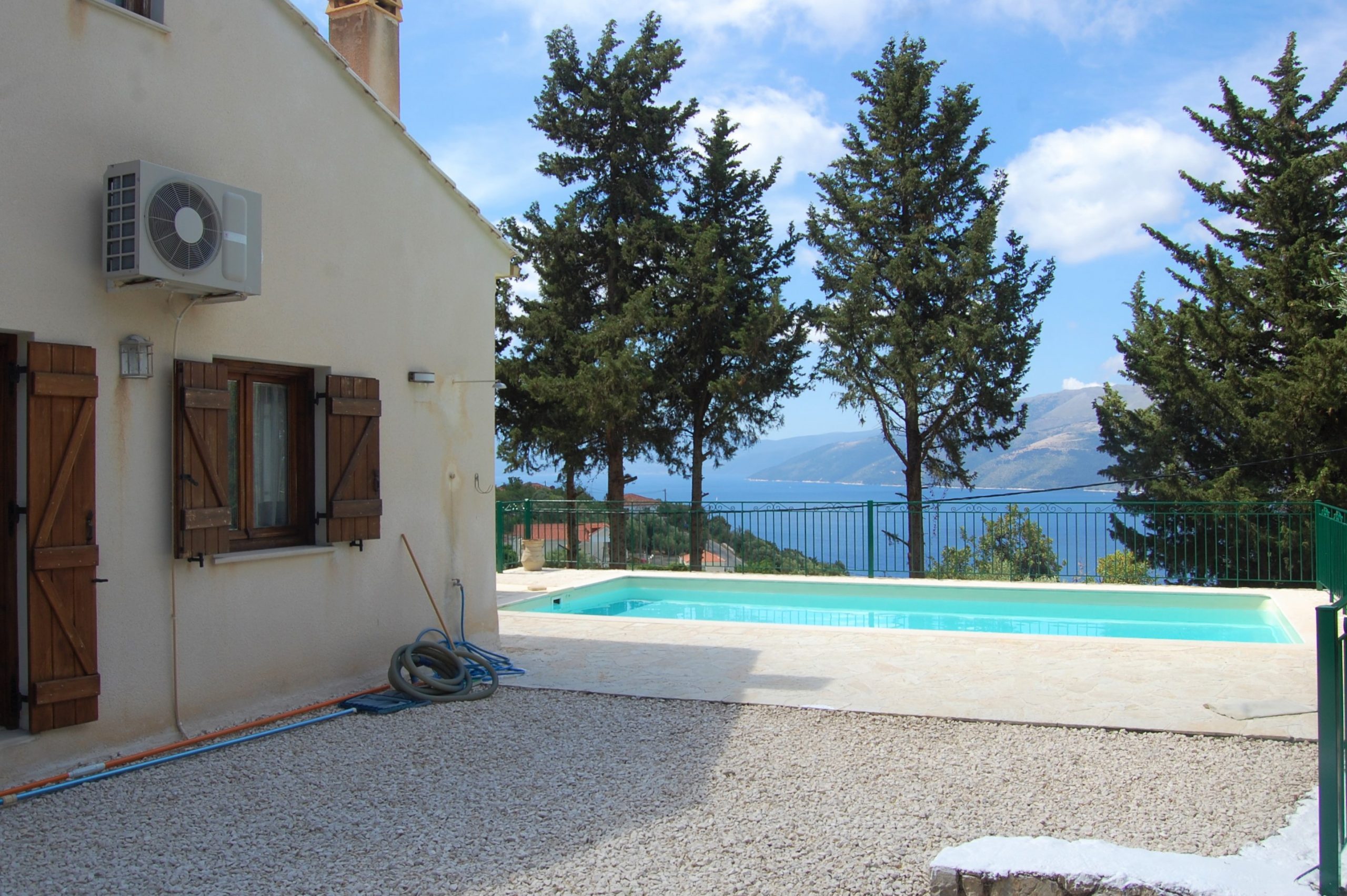 Outdoor area of property for sale on Ithaca Greece, Lefki