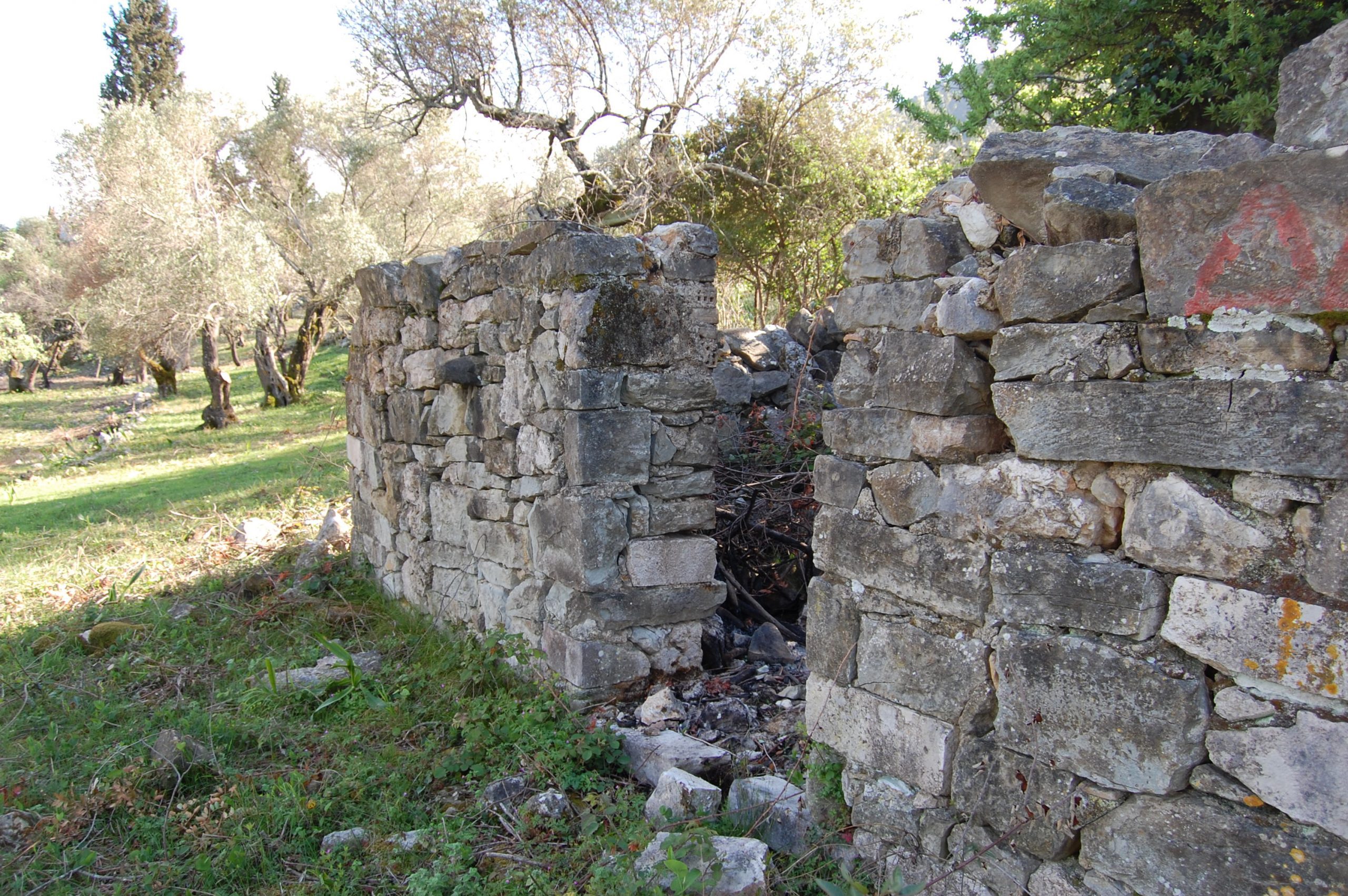 Ruin on land for sale Ithaca Greece Afales