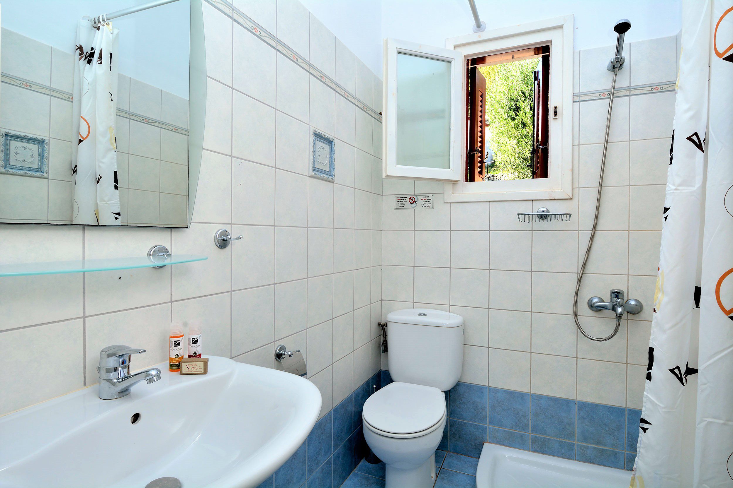 Interior bathroom from holiday apartments Kioni, Ithaca Greece