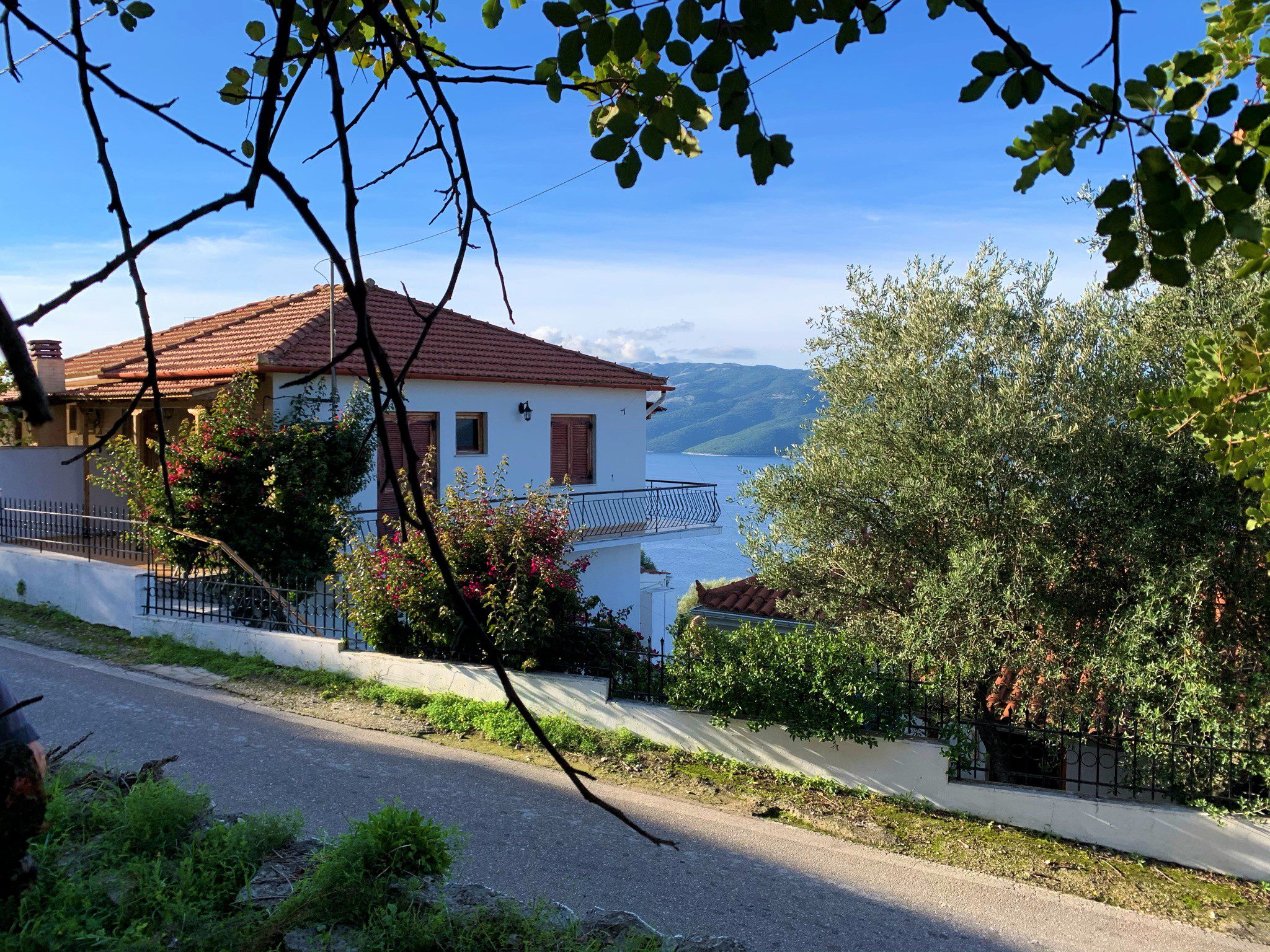Sea view of house for sale in Ithaca Greece, Lefki