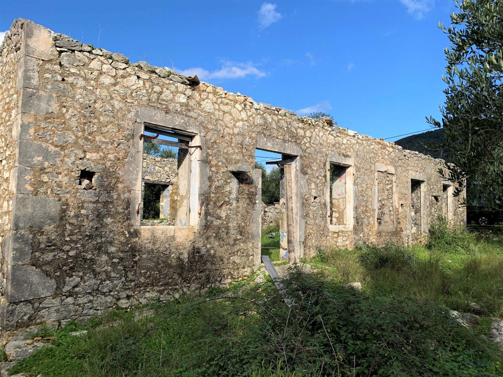 Stone ruin for sale in Ithaca Greece, Lahos