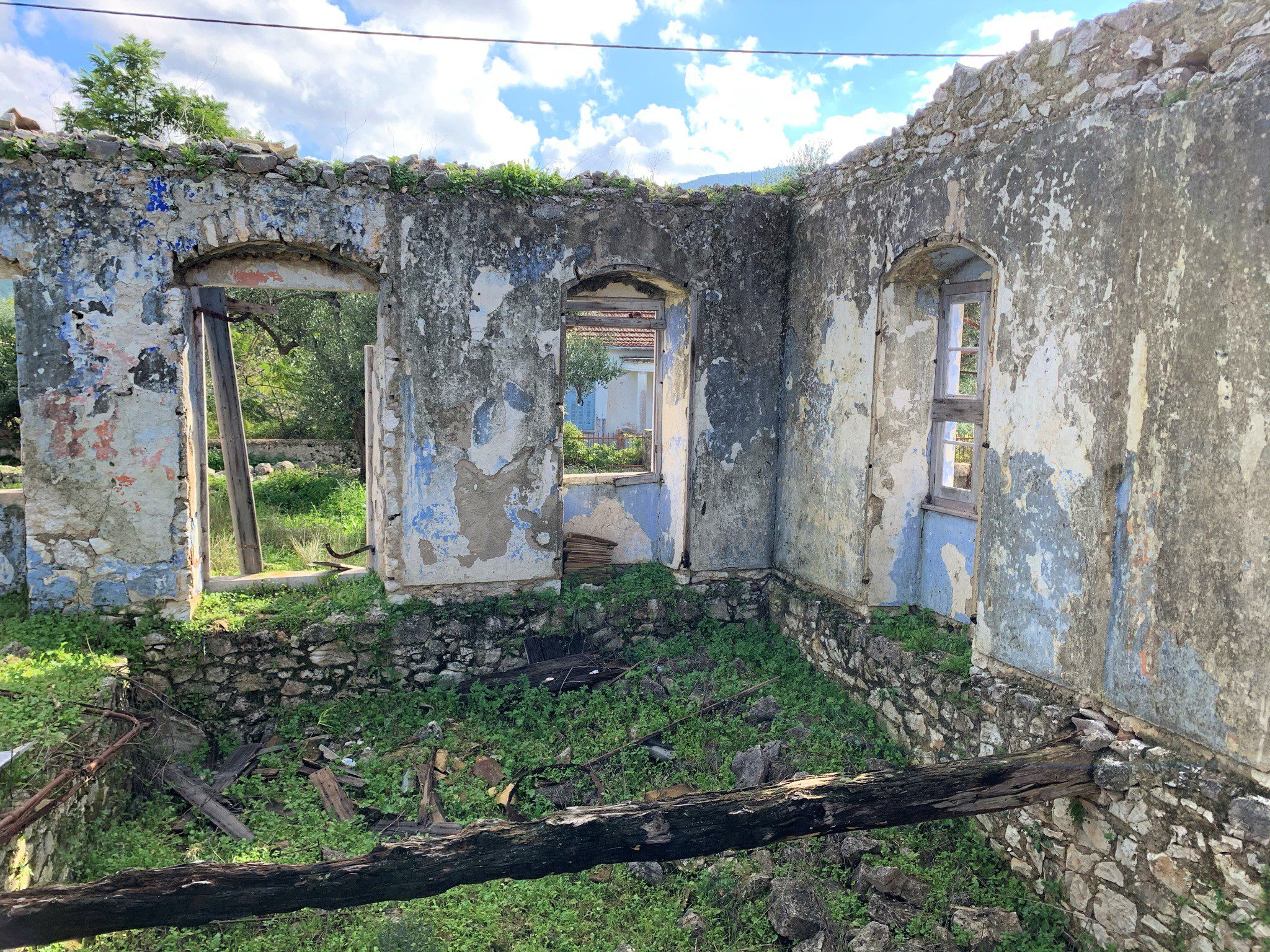 Stone ruin for sale in Ithaca Greece, Lahos