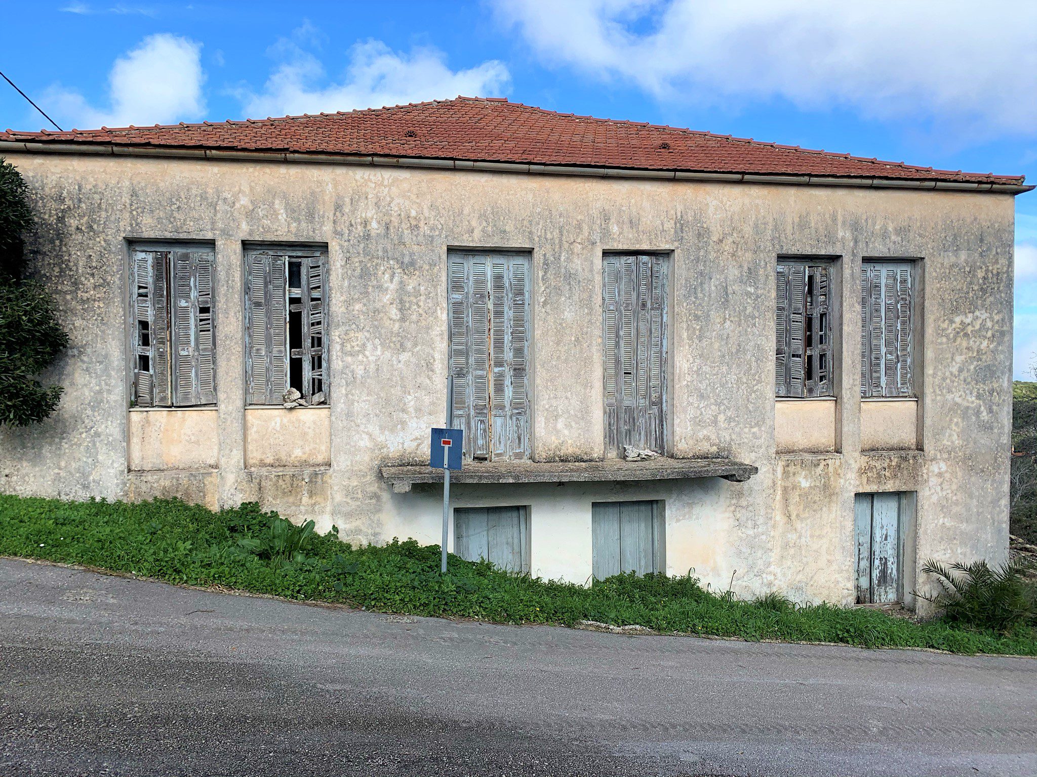 Exterior facade of house for sale in Ithaca Greece Anogi