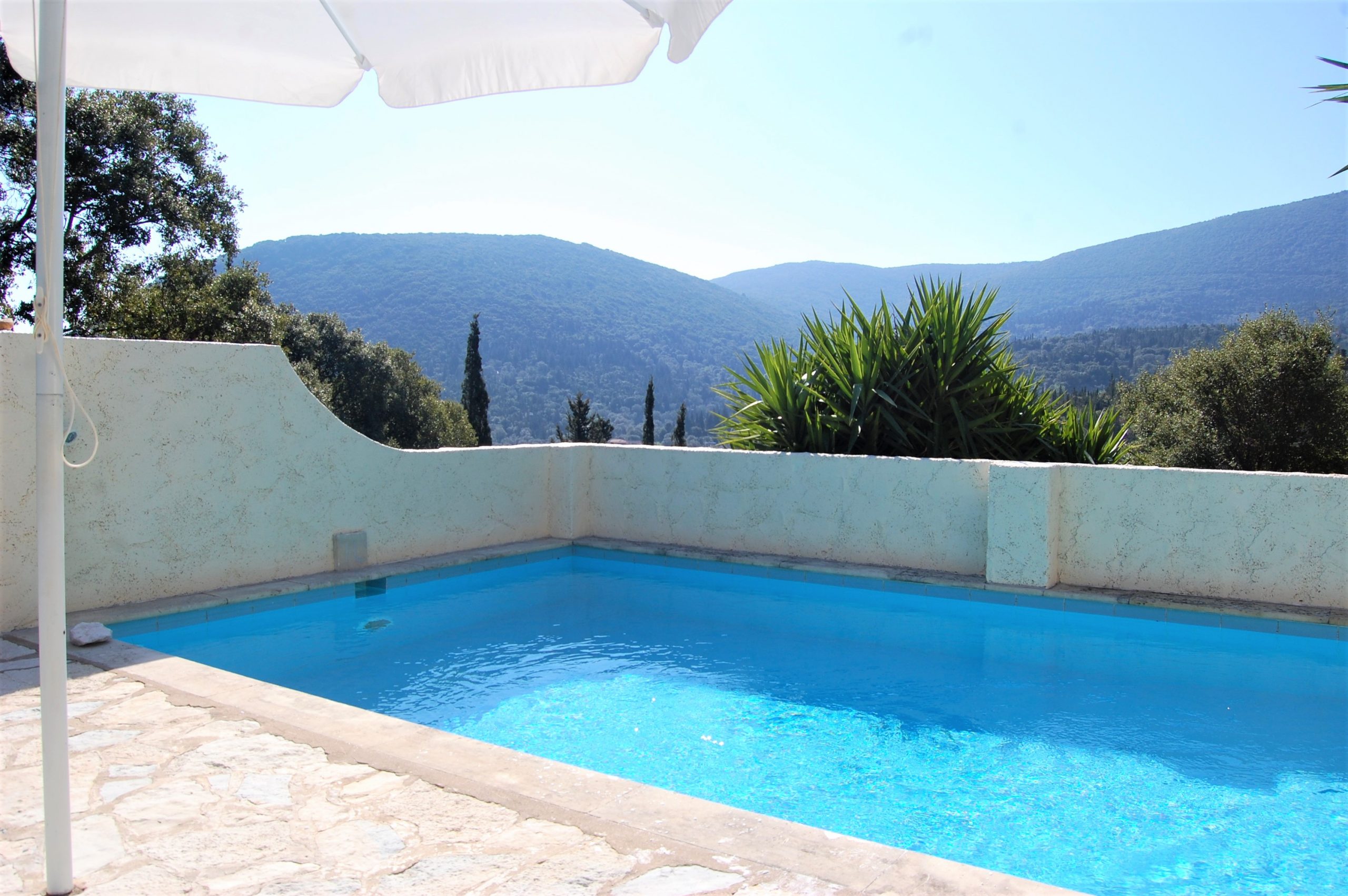 Swimming Pool of house for sale Ithaca Greece, Lahos