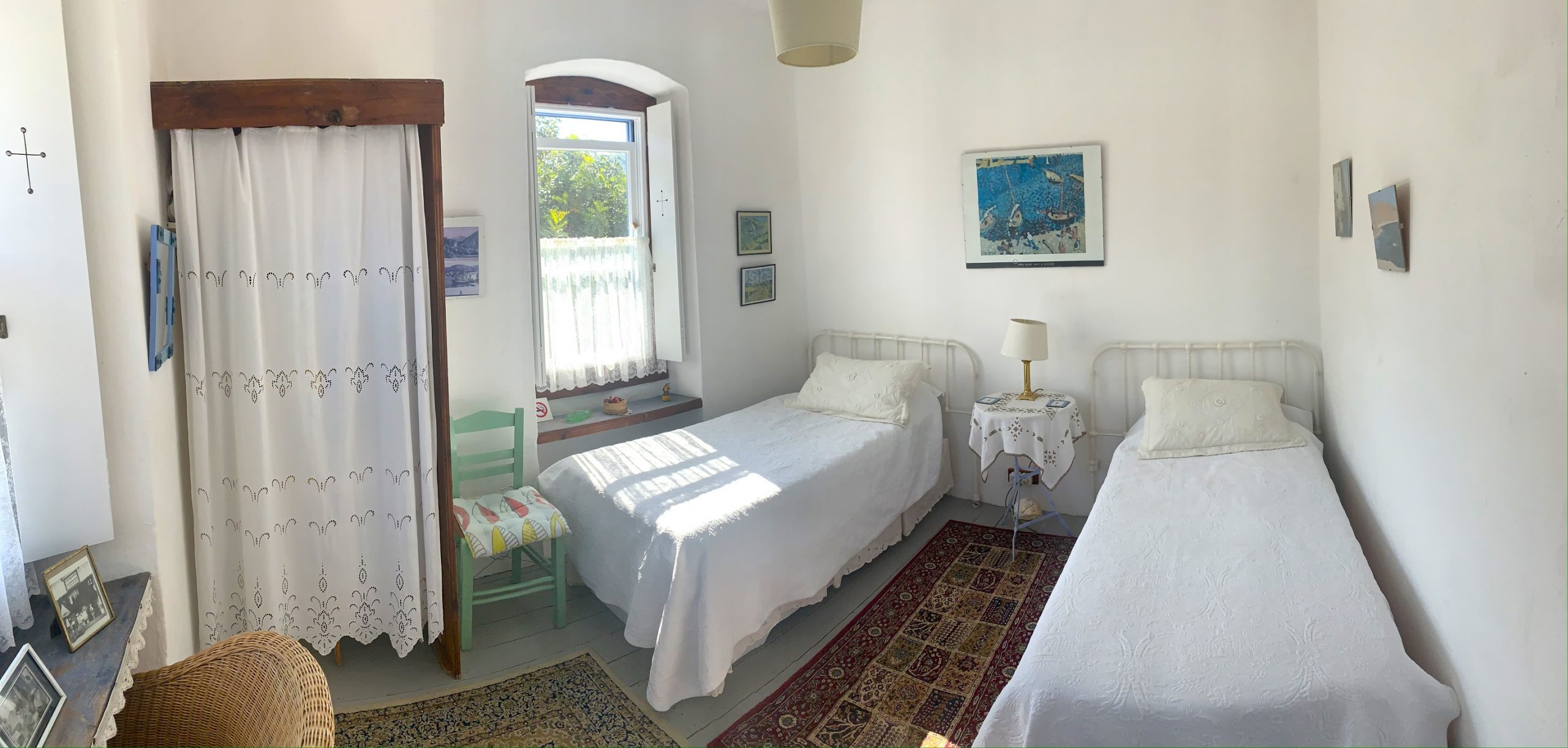 Twin bedroom of house for sale in Ithaca Greece, Lahos
