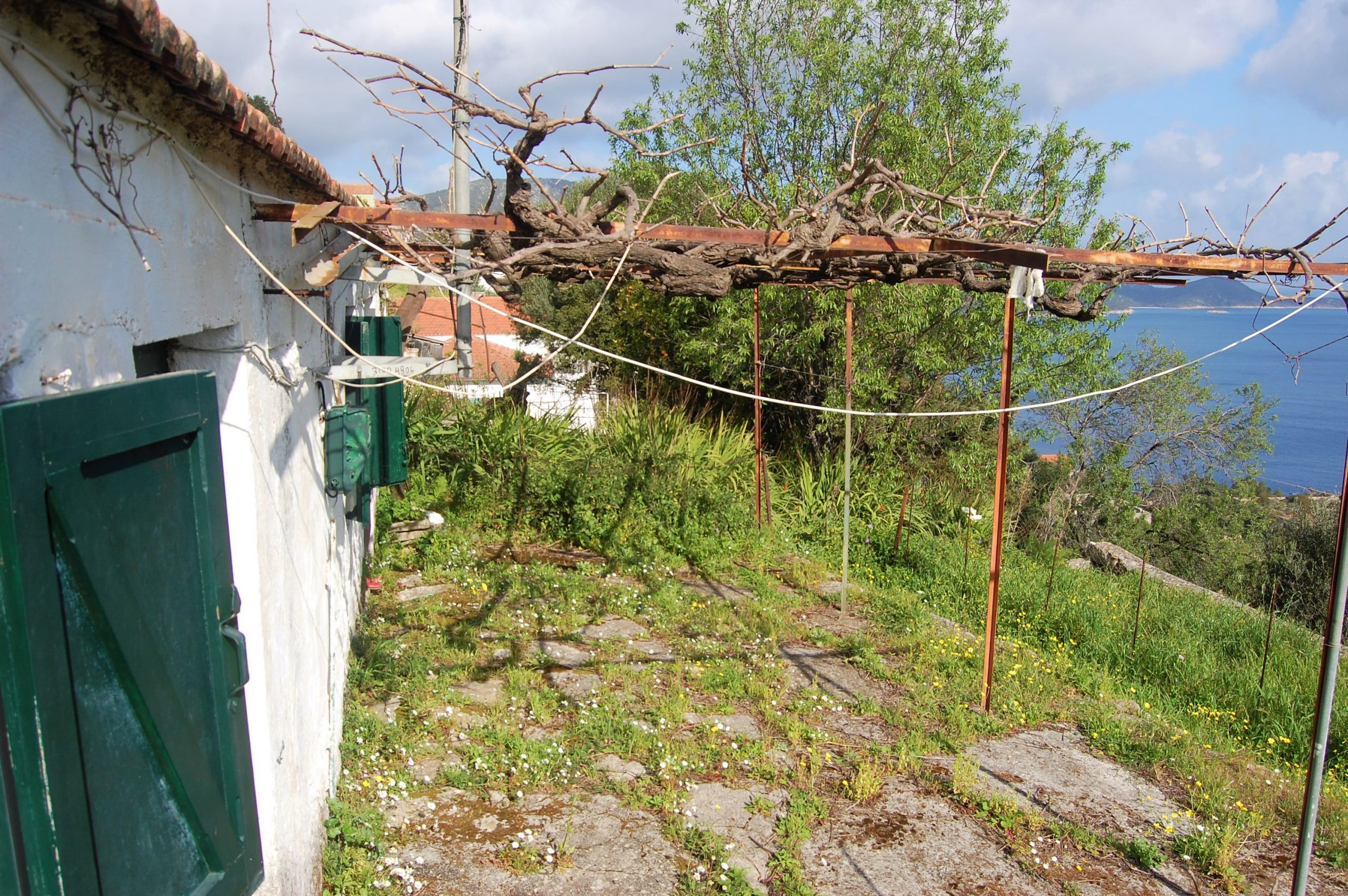 Front terrace of house for sale in ithaca Greece, Rachi