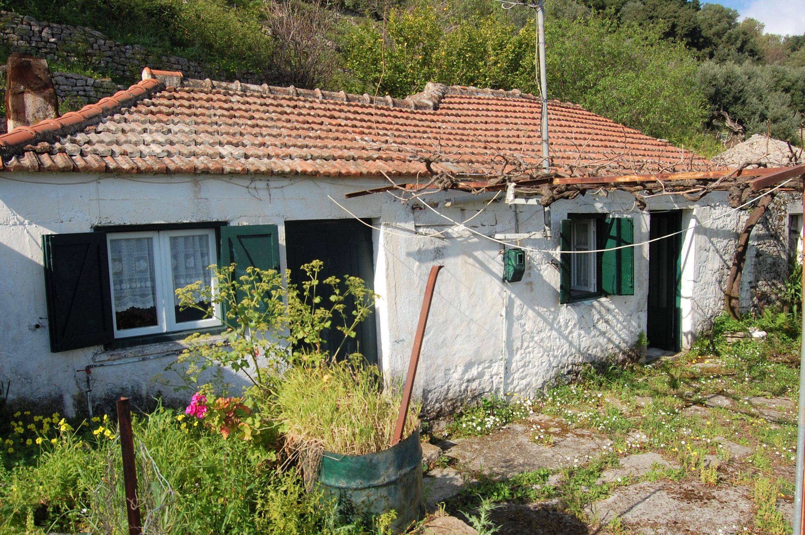 Exterior facade of house for sale in ithaca Greece, Rachi