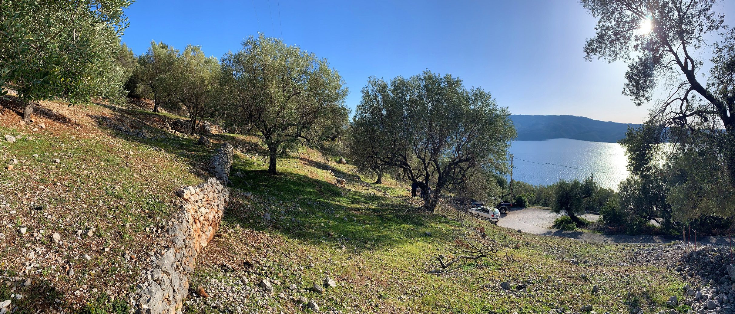 Landscape and terrain of land for sale in Ithaca Greece, Ag. Ioannis
