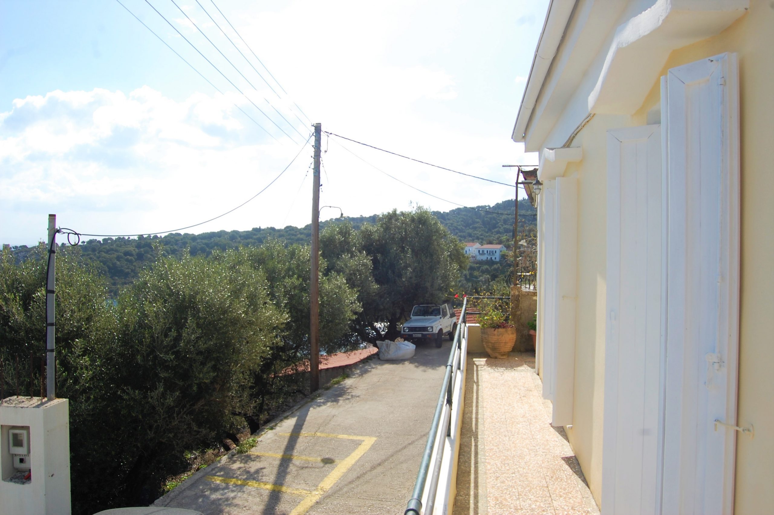 Balcony of house to rent in Ithaca Greece, Kioni