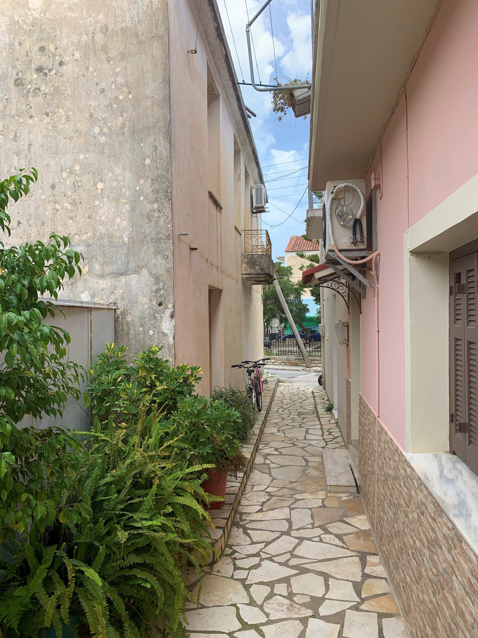 public pathway of house for sale in Ithaca Greece Vathi