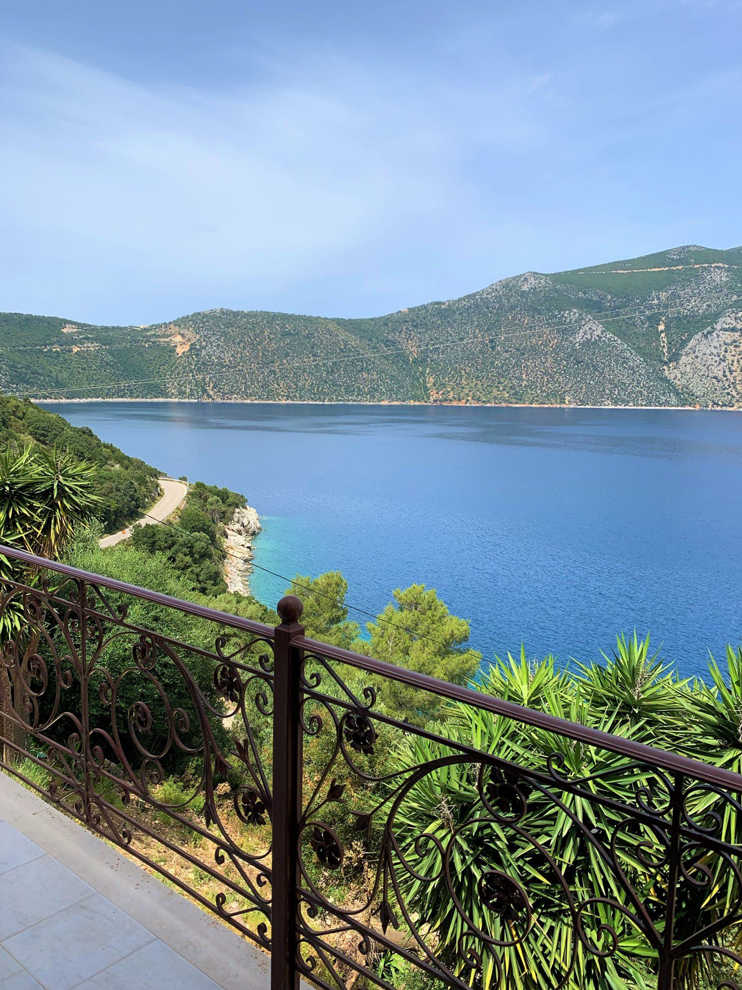 Sea view from house for sale in Ithaca Greece, Vathi/Dexa