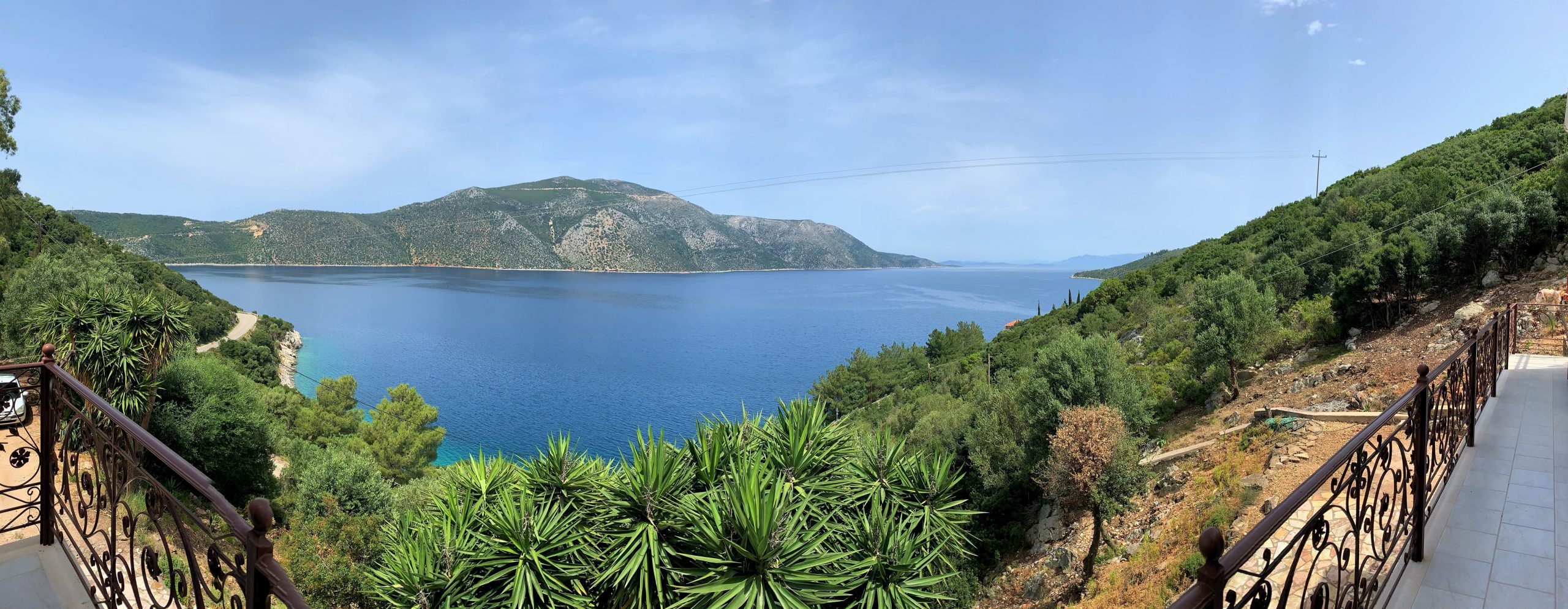 Sea view from house for sale in Ithaca Greece, Vathi/Dexa