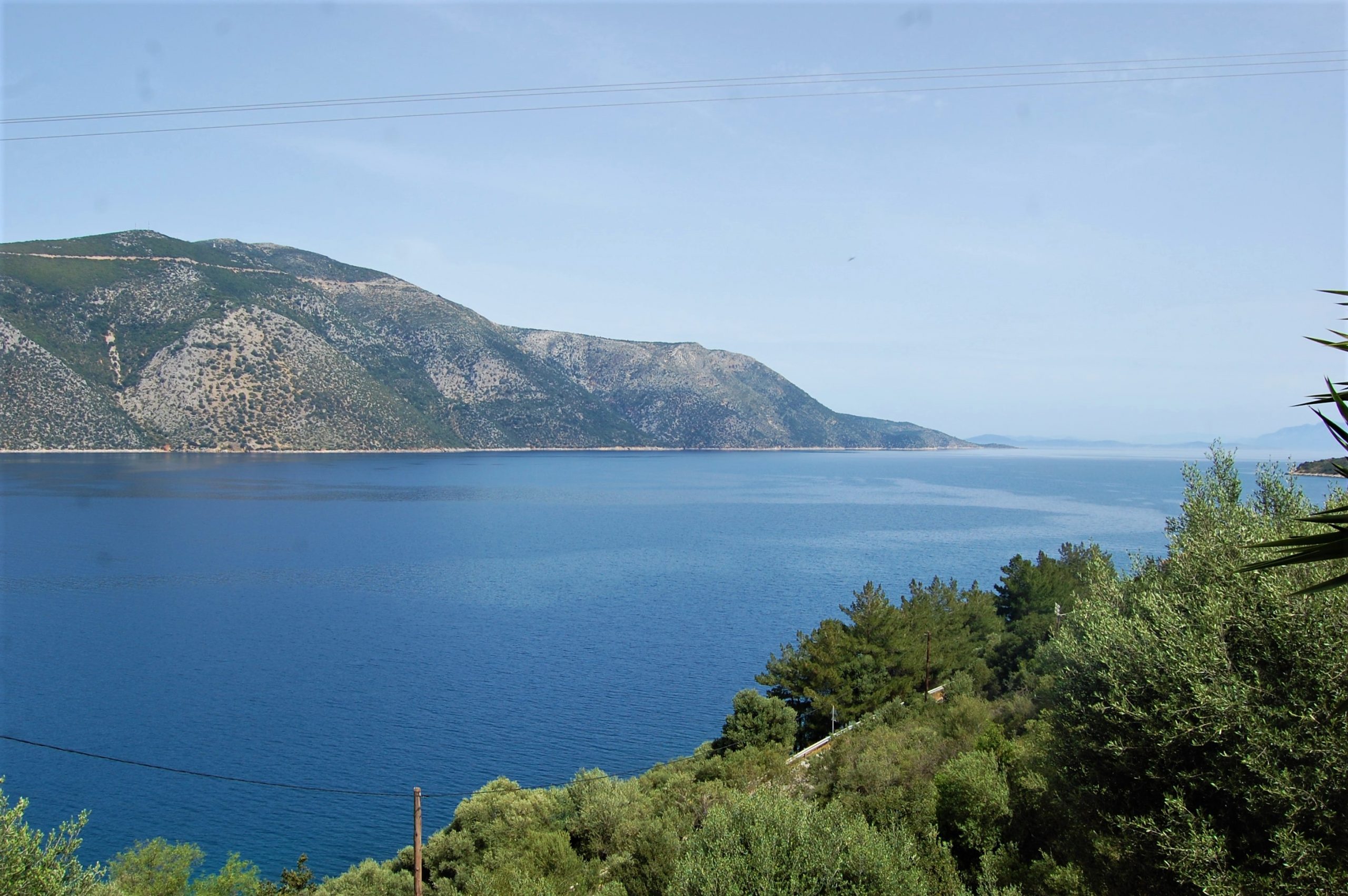 Sea view from house for sale in Ithaca Greece, Vathi/Dexa