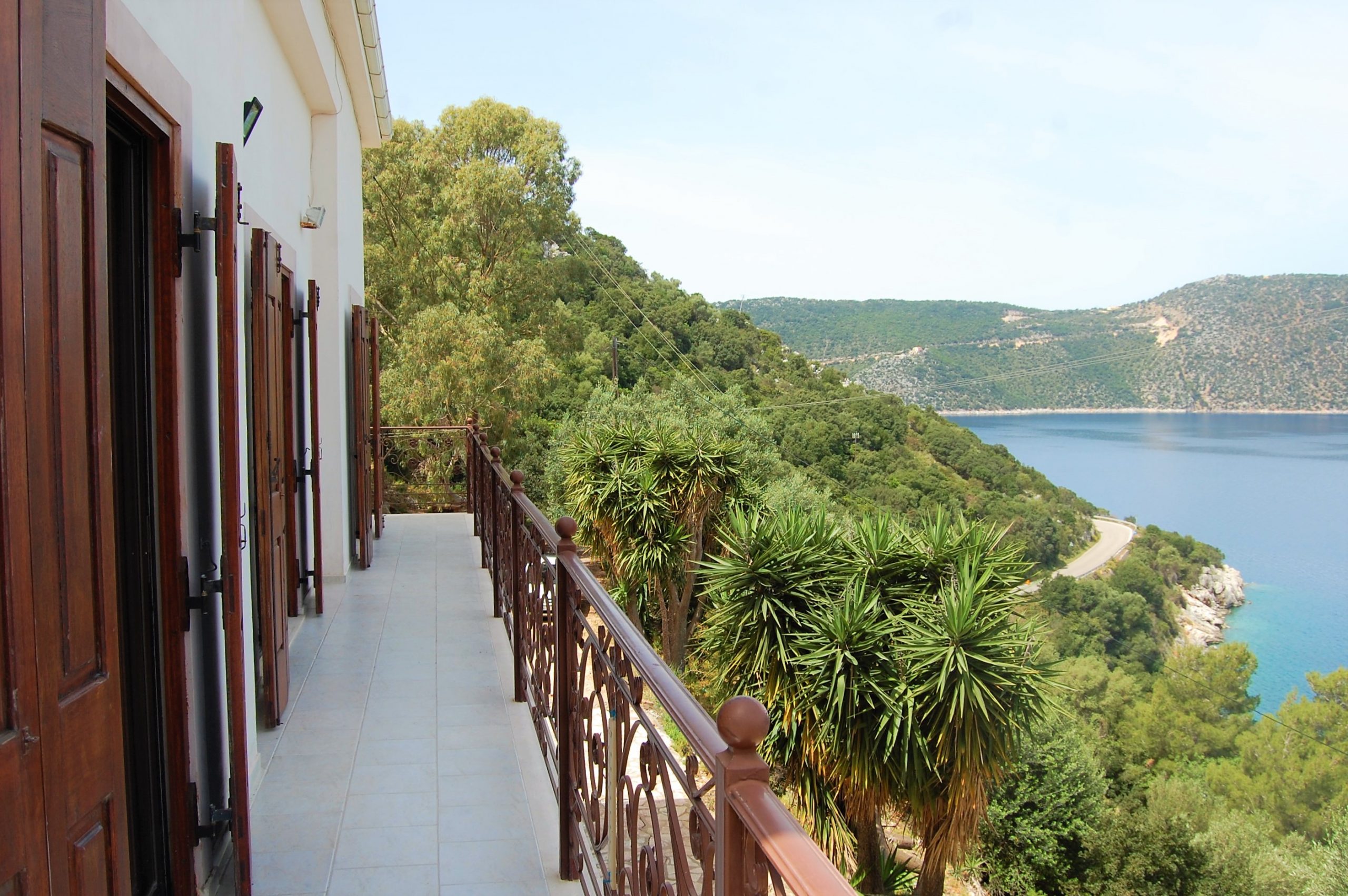 Balcony of house for sale in Ithaca Greece, Vathi/Dexa