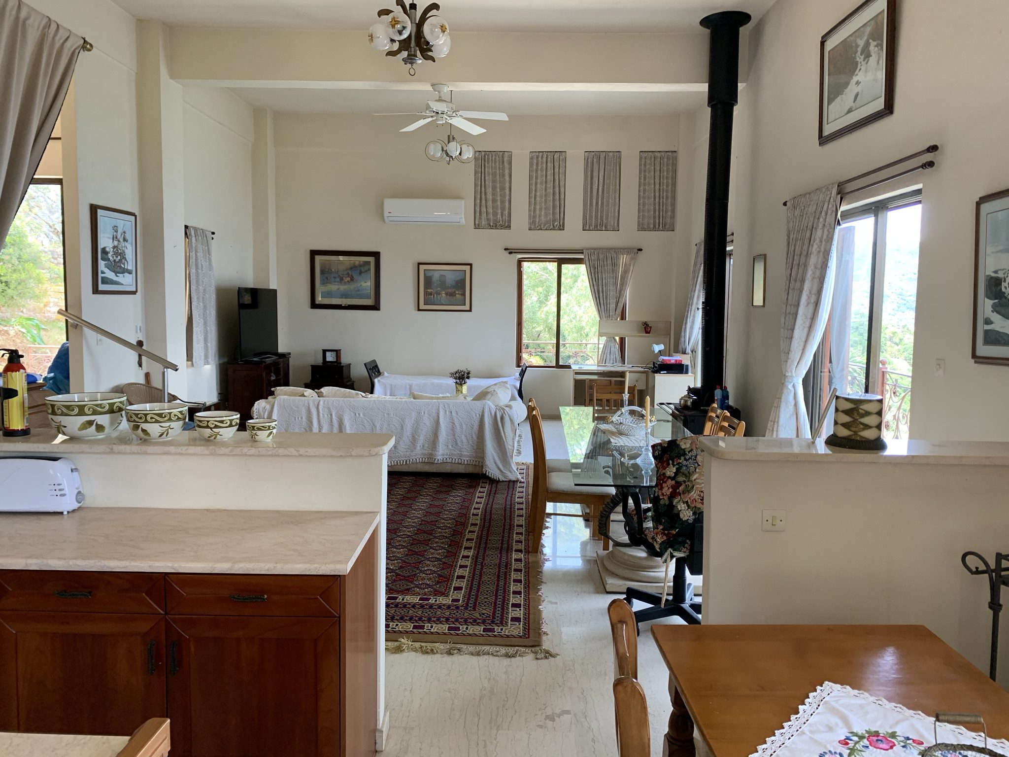 Living room of house for sale in Ithaca Greece, Vathi/Dexa