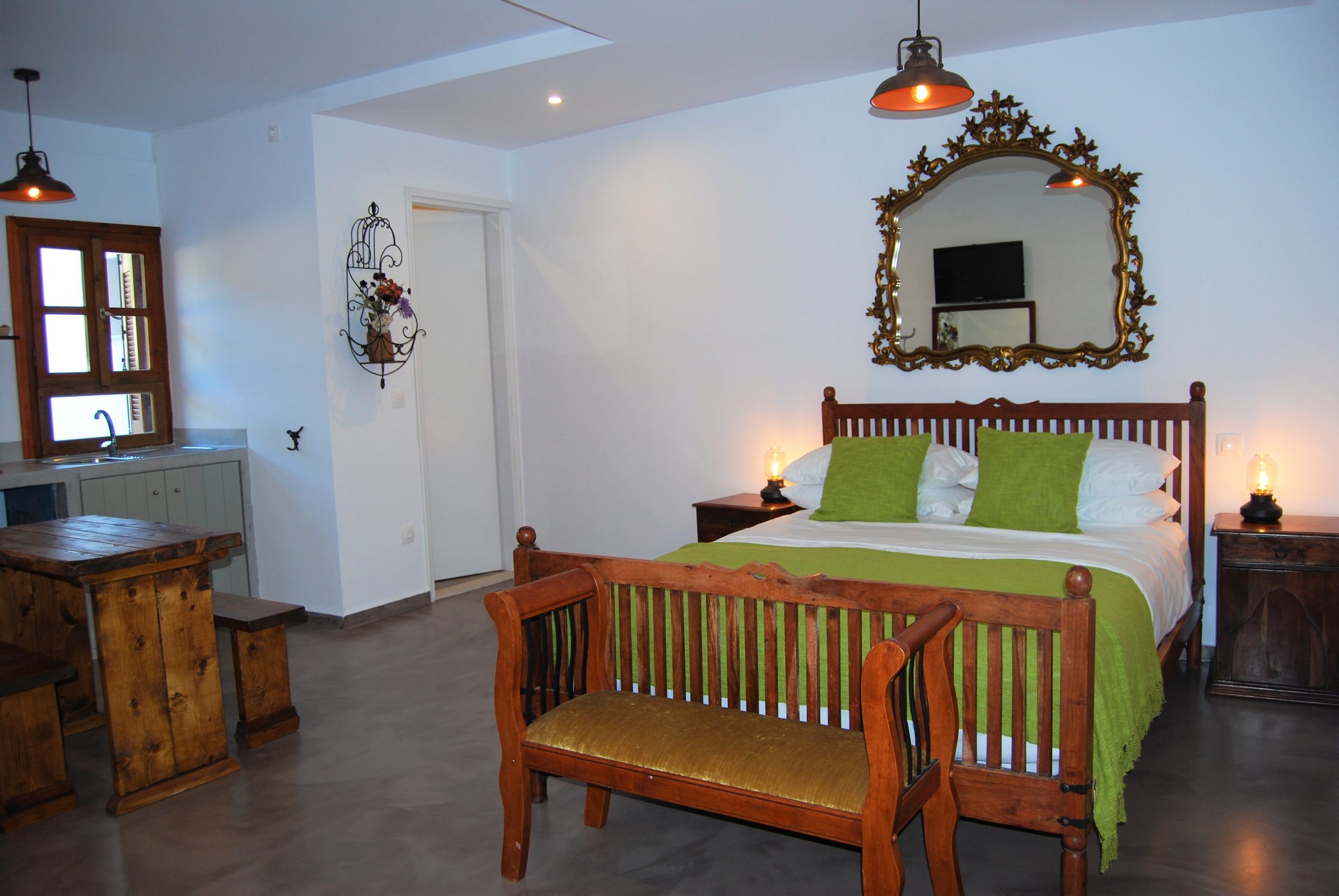 Interior space of holiday apartments for rent Ithaca Greece, Kioni