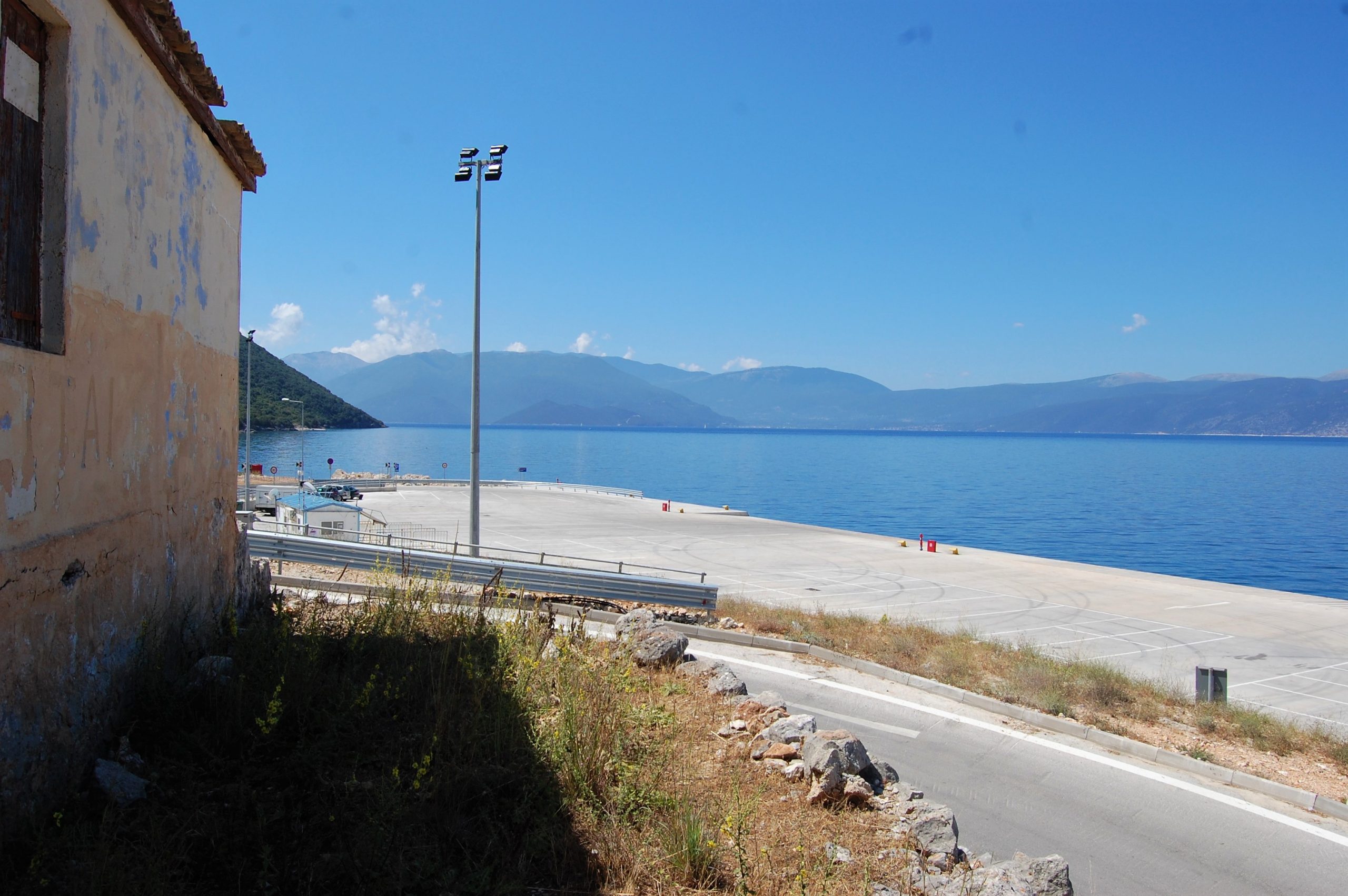 Road access of land for sale on Ithaca Greece, Piso Aetos
