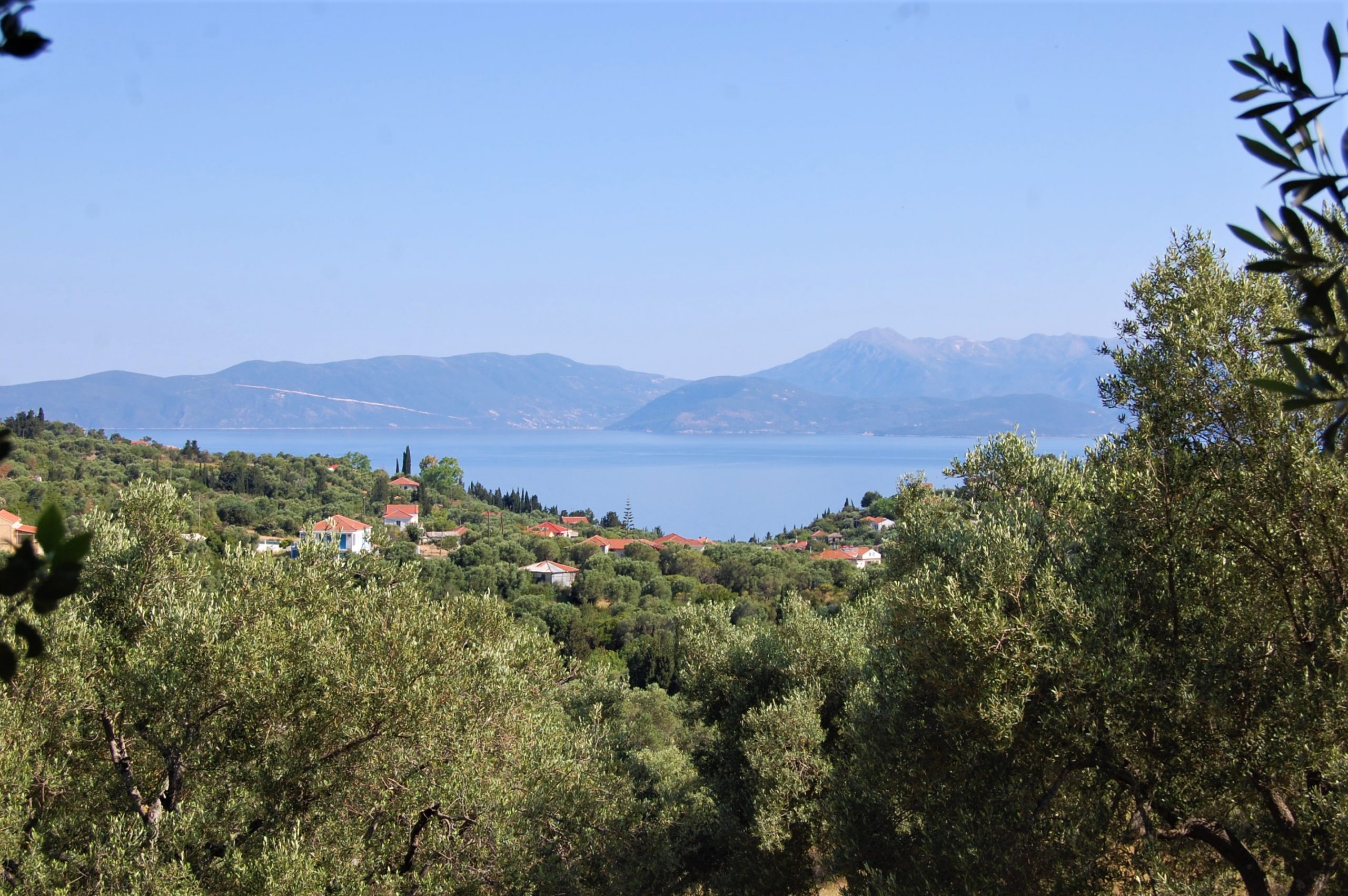 View from land for sale on Ithaca Greece, Pilikata