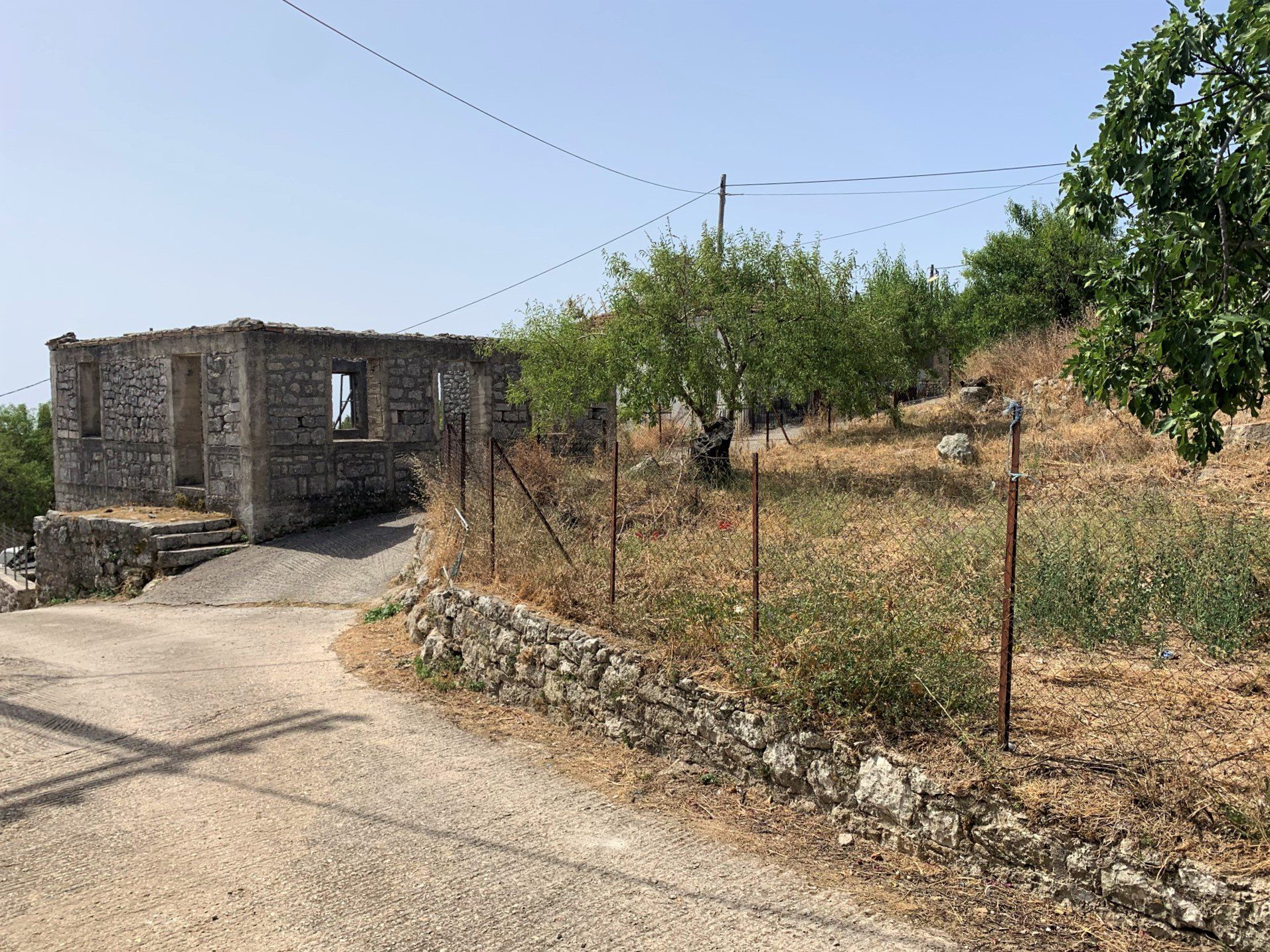Road to land for sale Ithaca Greece,Anoghi