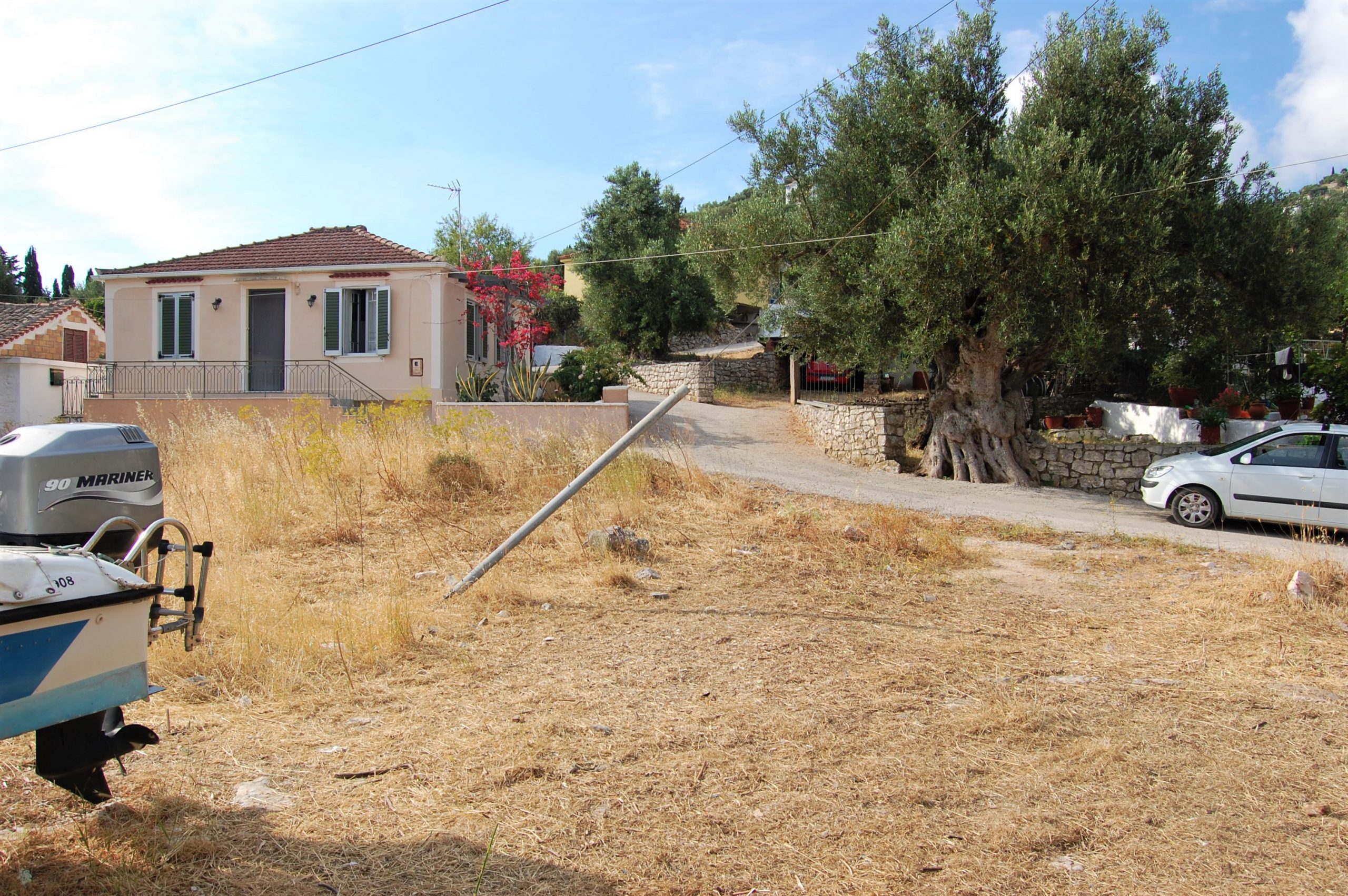 Road access of land for sale on Ithaca Greece, Perachori
