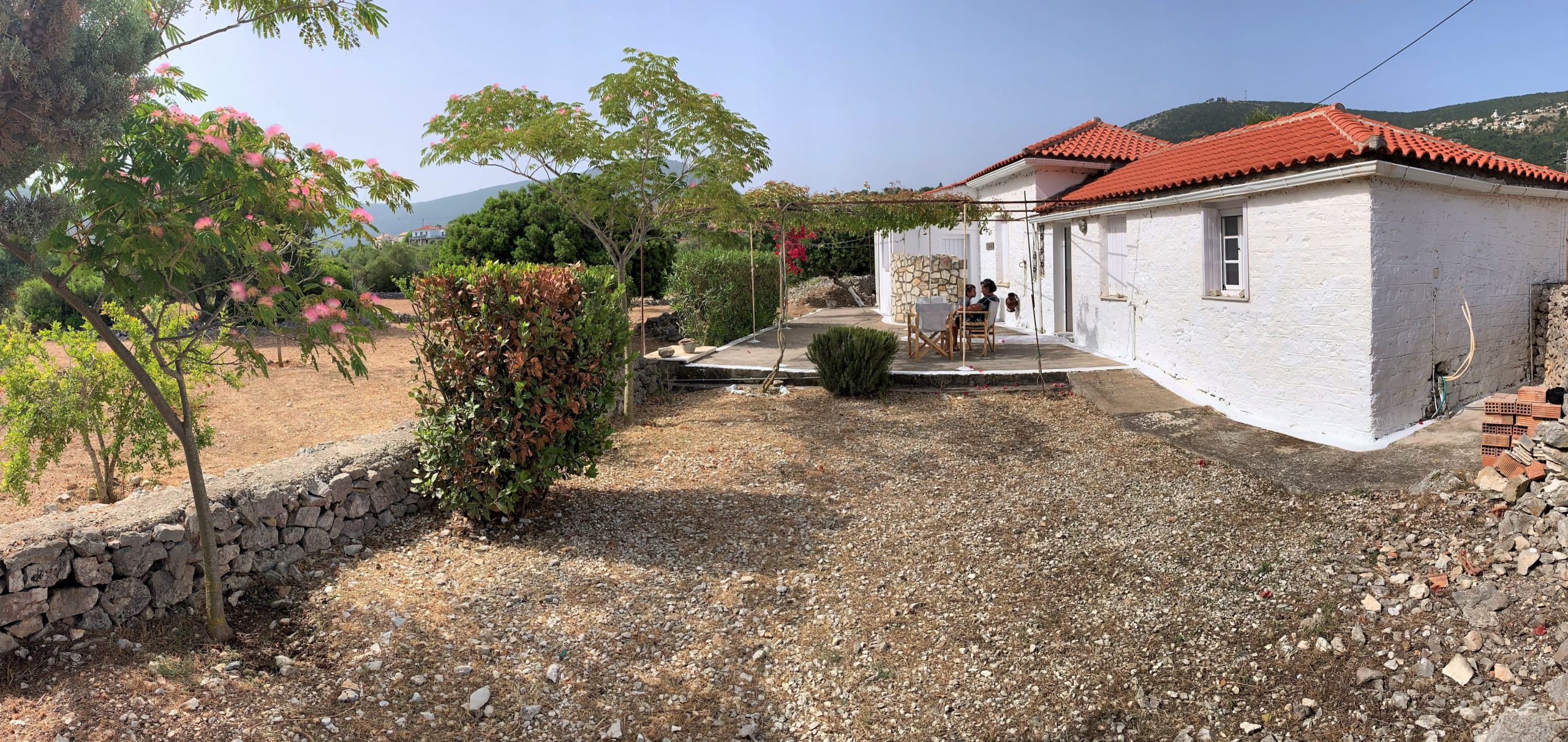 Outdoor spaces of house for rent Ithaca Greece, Afales