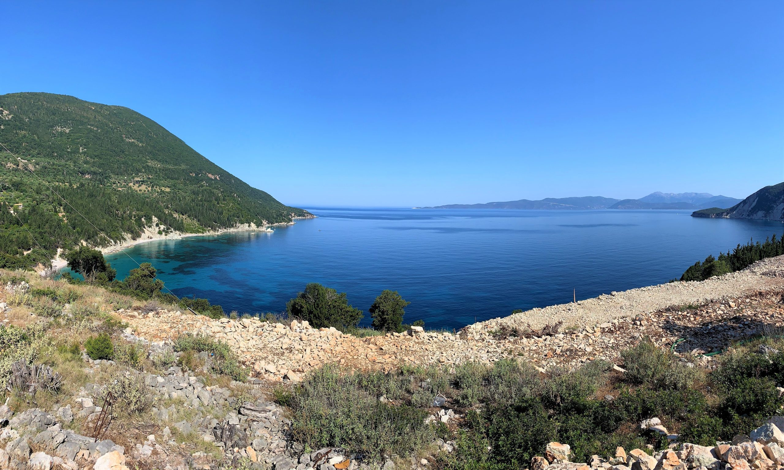 View of house for rent Ithaca Greece, Afales