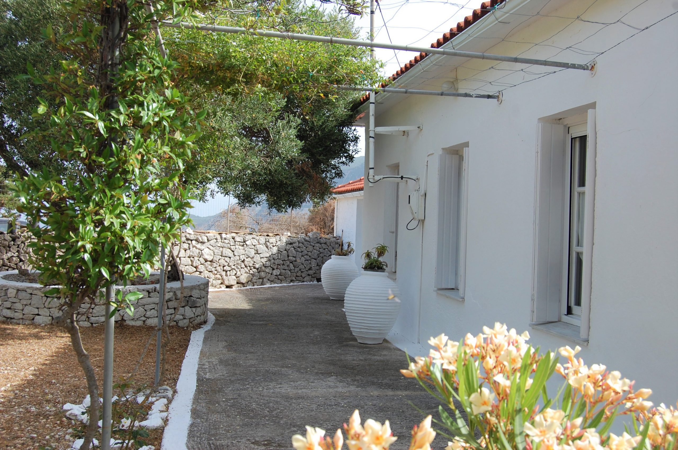 Exterior of holiday house for Rent on Ithaca Greece, Afales