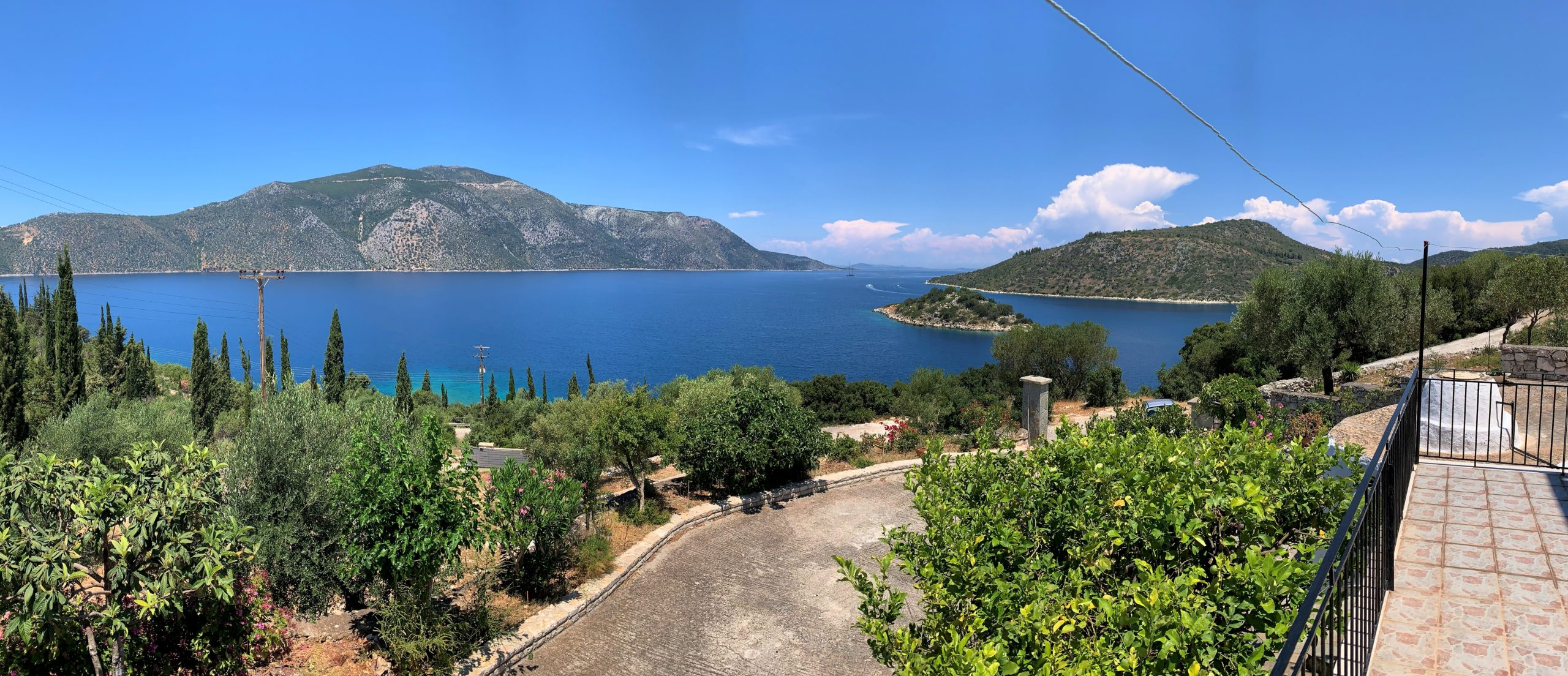 View of apartment for rent Ithaca Greece, Vathi