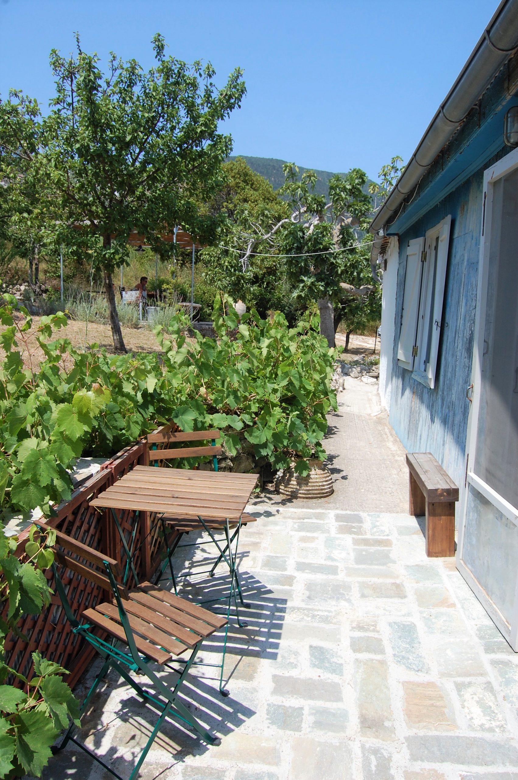 Side terrace of house for sale in Ithaca Greece,Ag Saranta