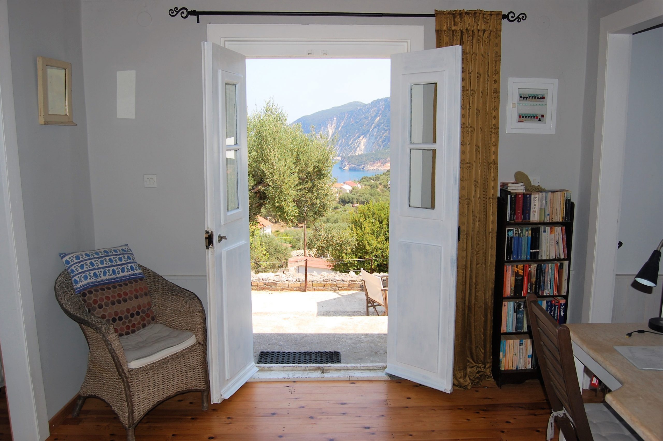 Living room area of house for sale in Ithaca Greece,Ag Saranta