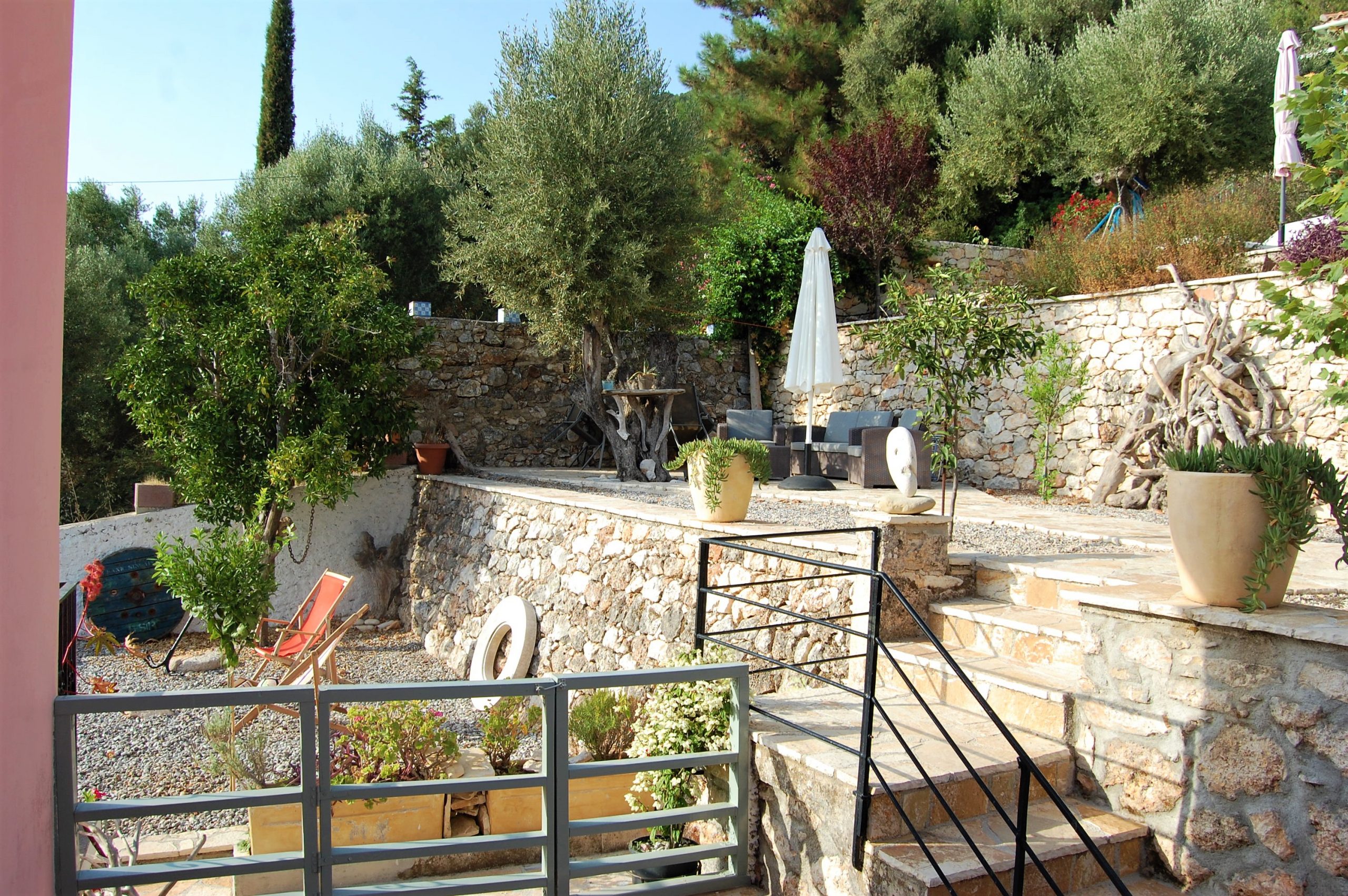 Outdoor spaces of house for sale in Ithaca Greece, Lefki