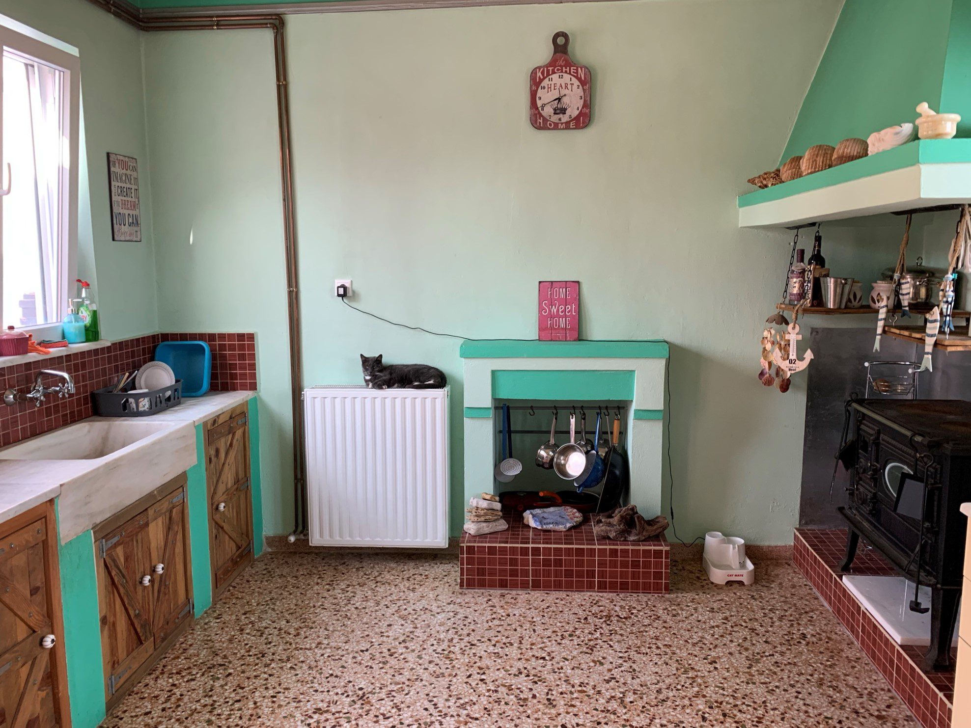 Kitchen of house for sale in Ithaca Greece, Lefki
