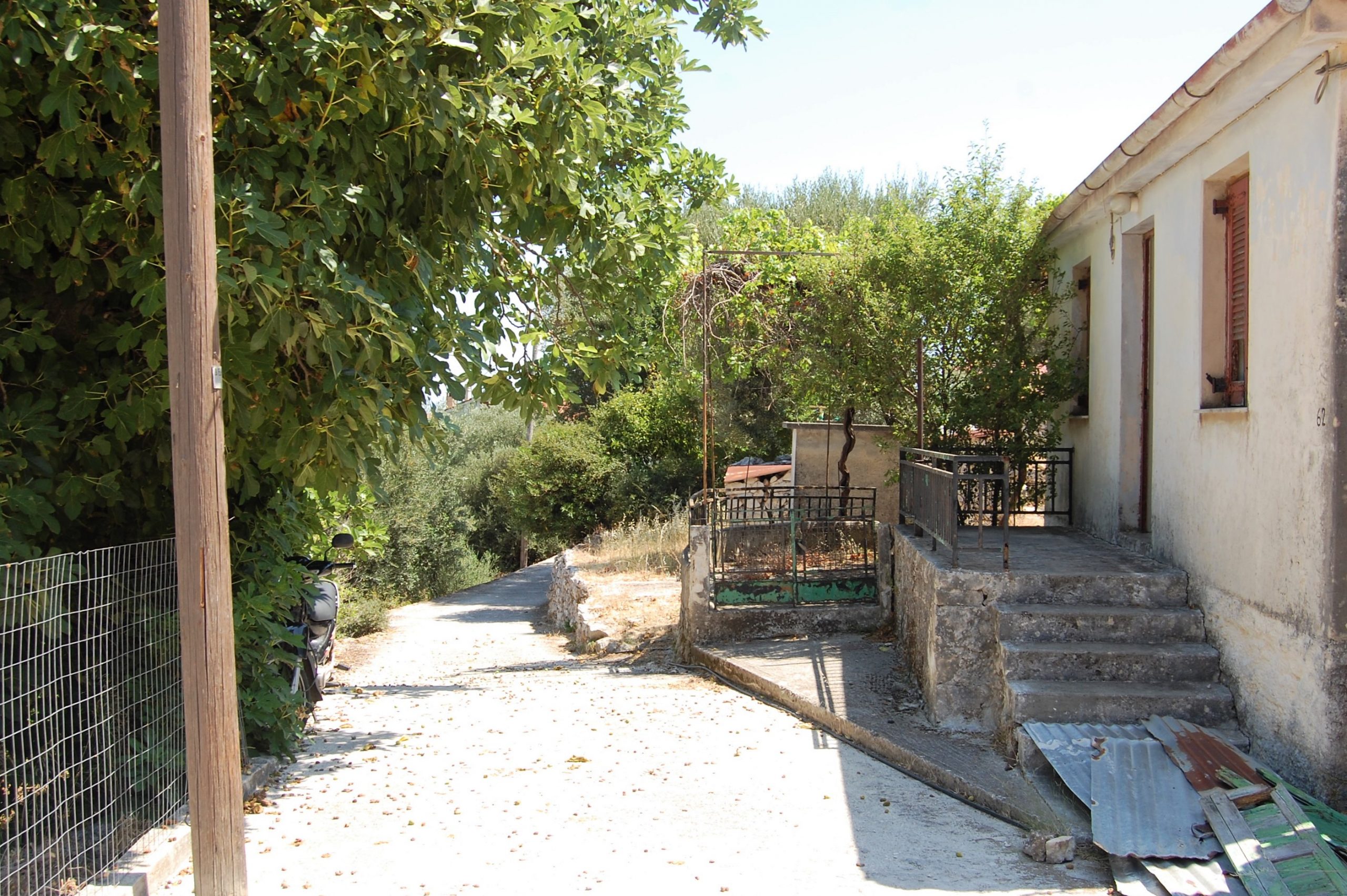 Outside spaces of house for sale in Ithaca Greece, Perachori