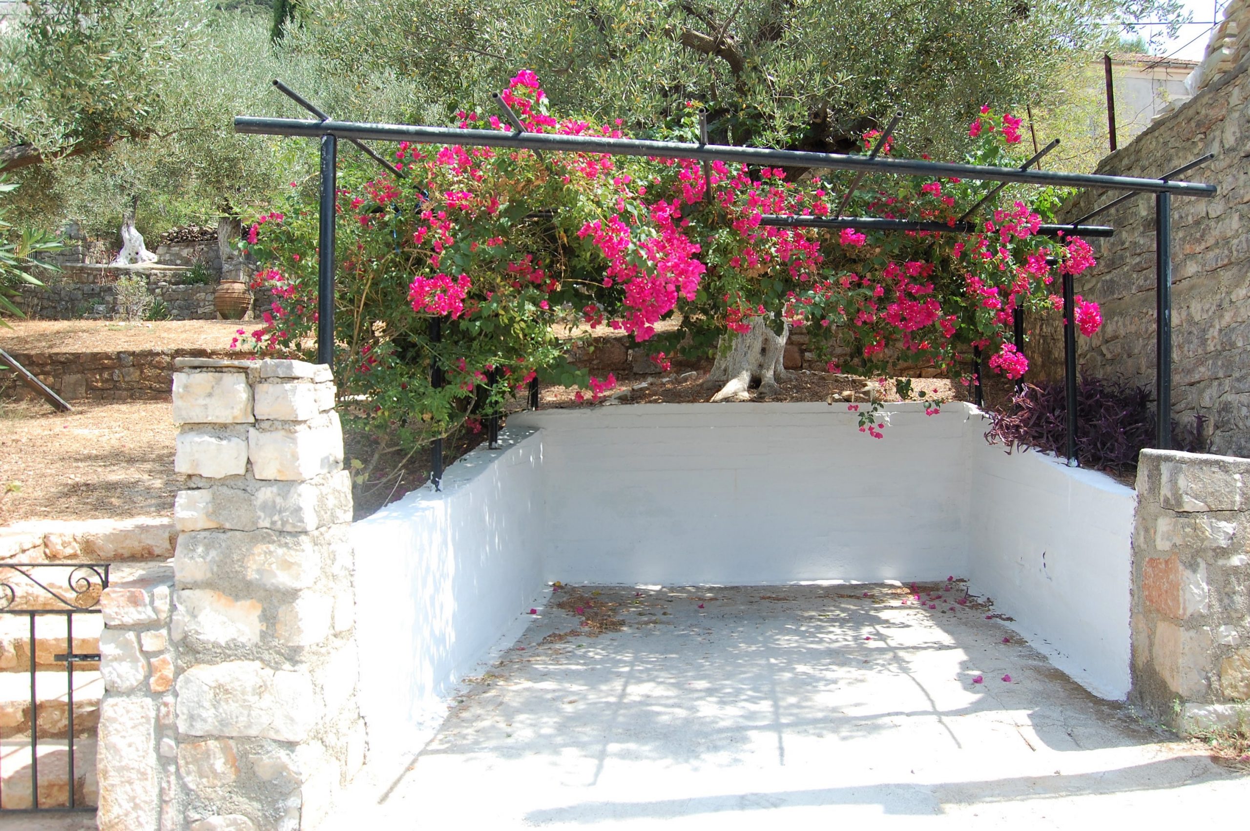 Stone terrace and garden house for sale in Ithaca Greece, Vathi