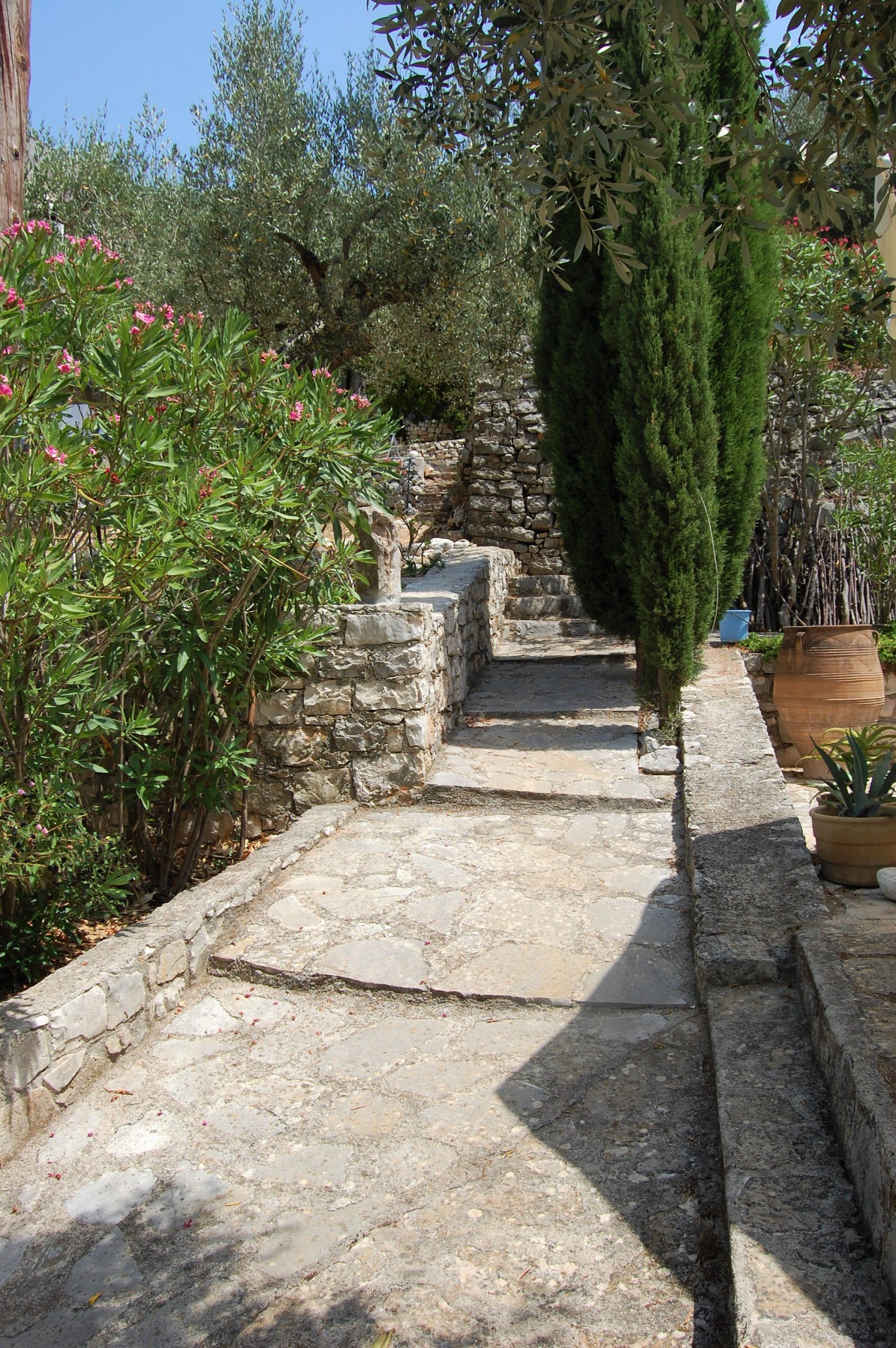 Stone way of house for sale in Ithaca Greece, Vathi