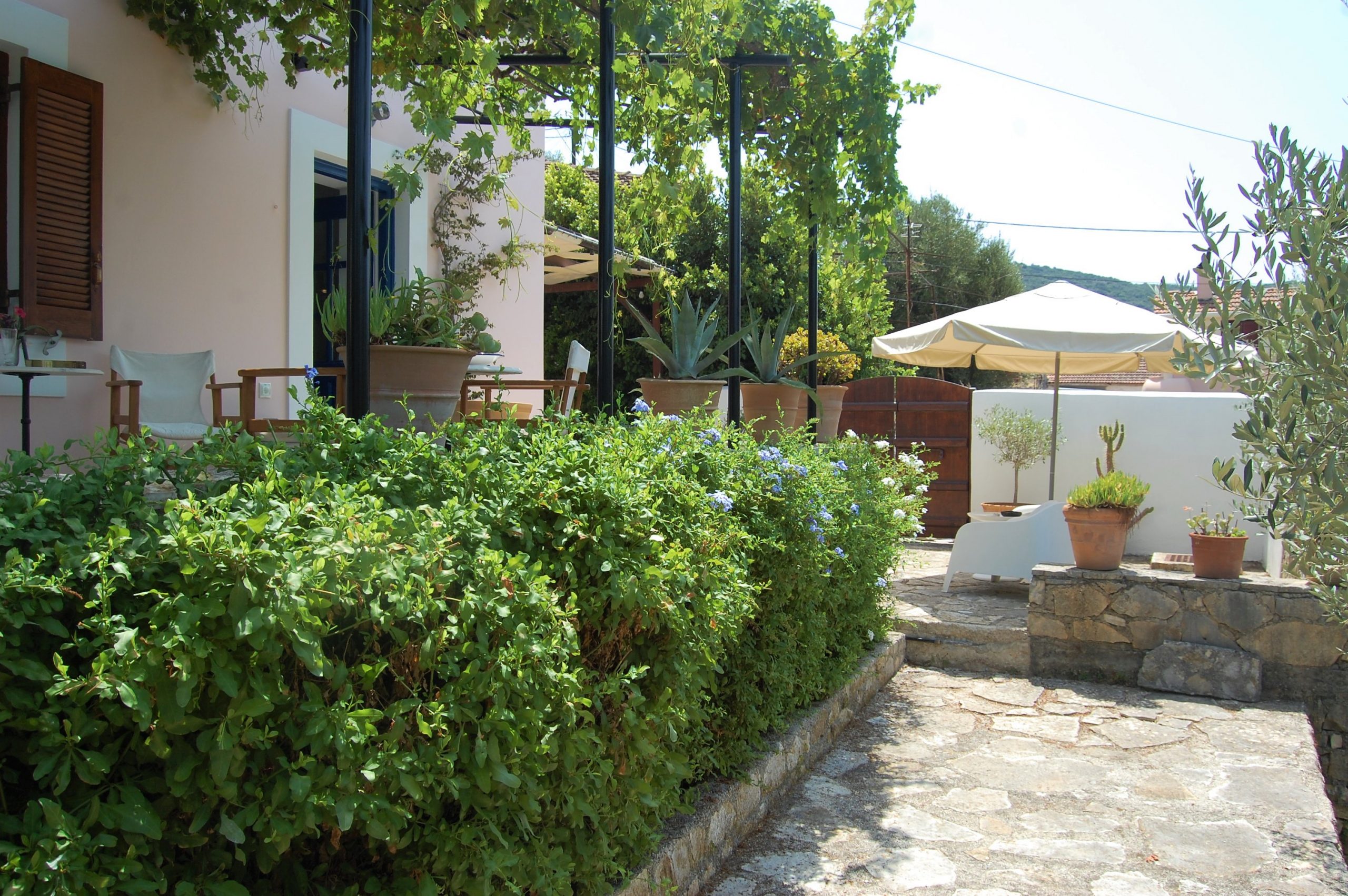 Outside spaces of house for sale in Ithaca Greece, Vathi