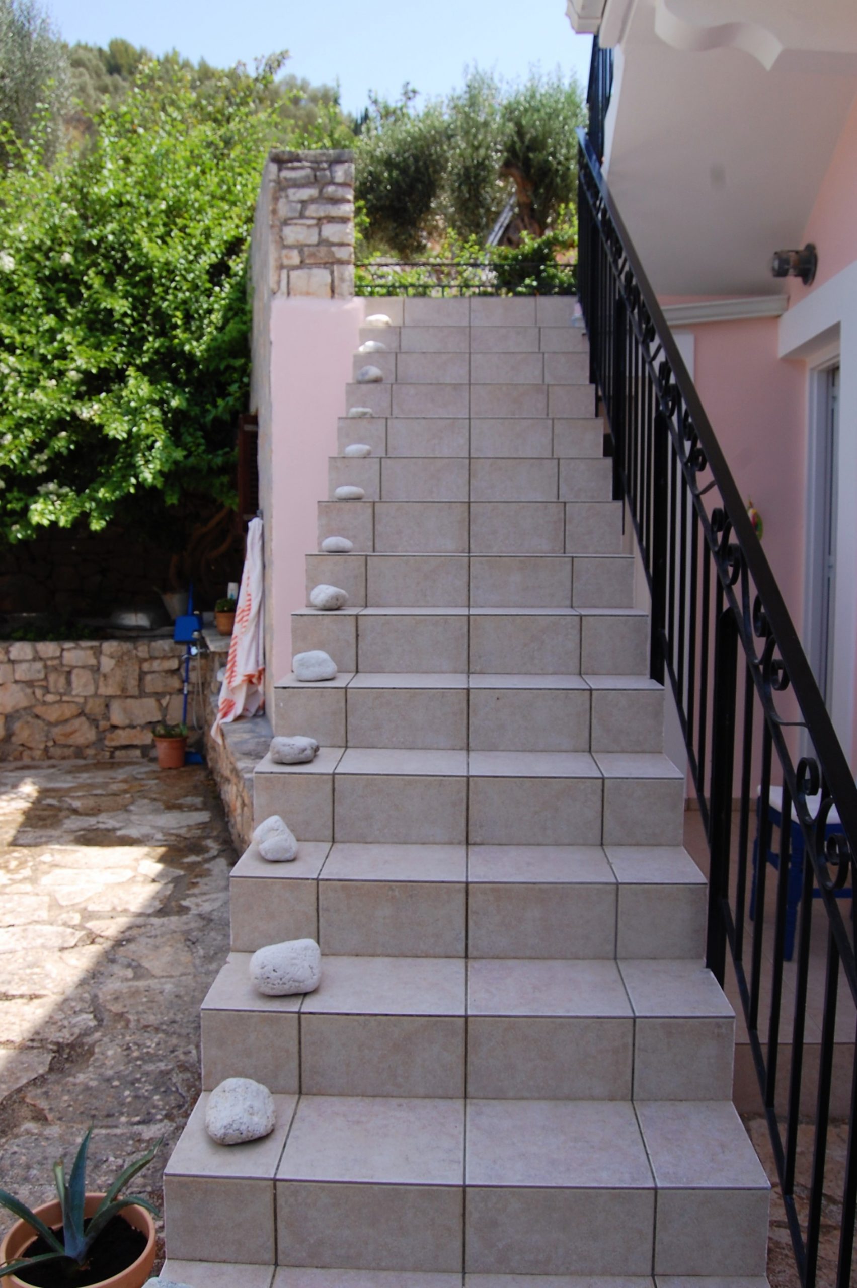 Stairs of house for sale in Ithaca Greece, Vathi