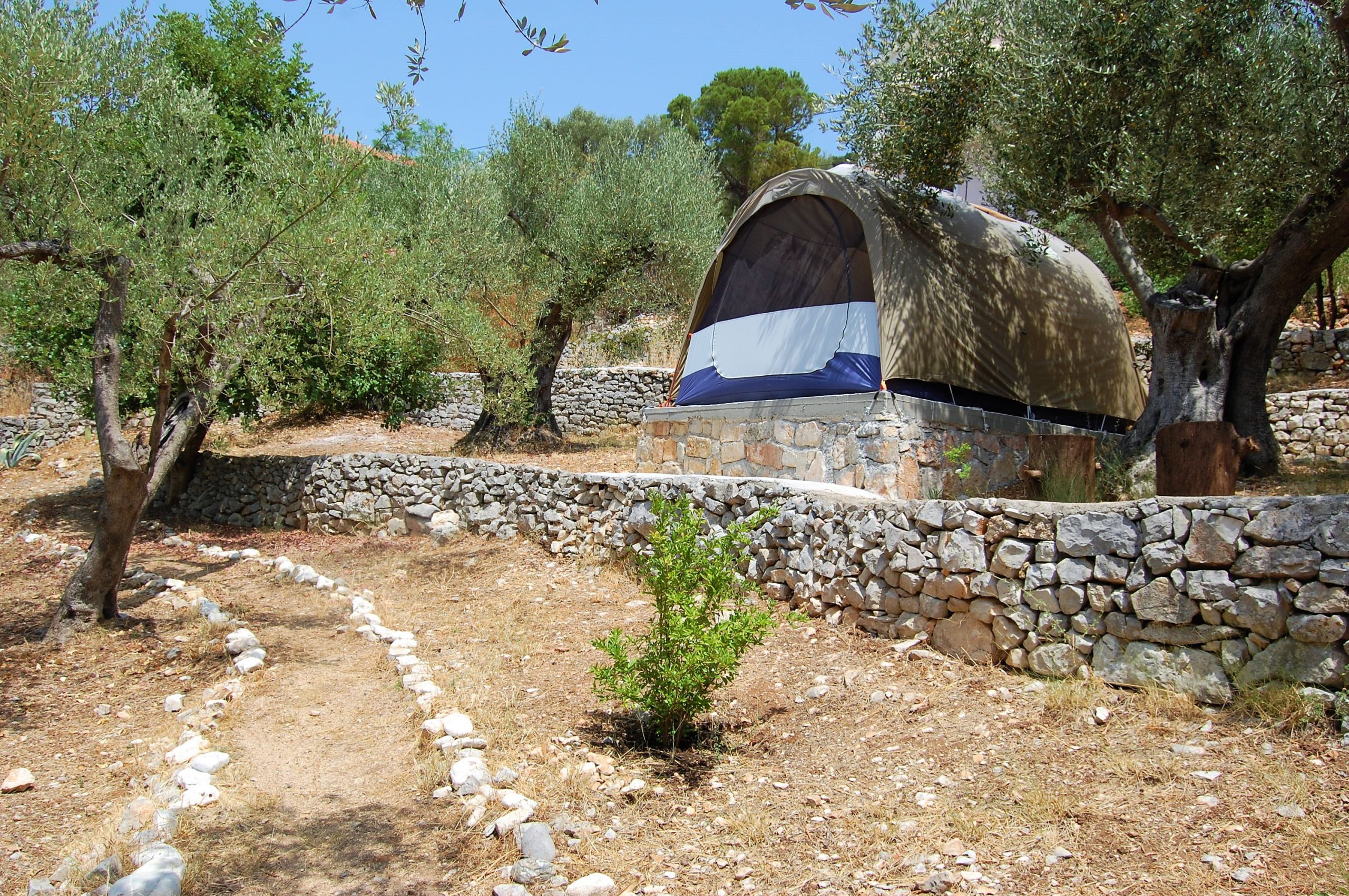 Tent for rental purposes in house for sale in Ithaca Greece, Vathi