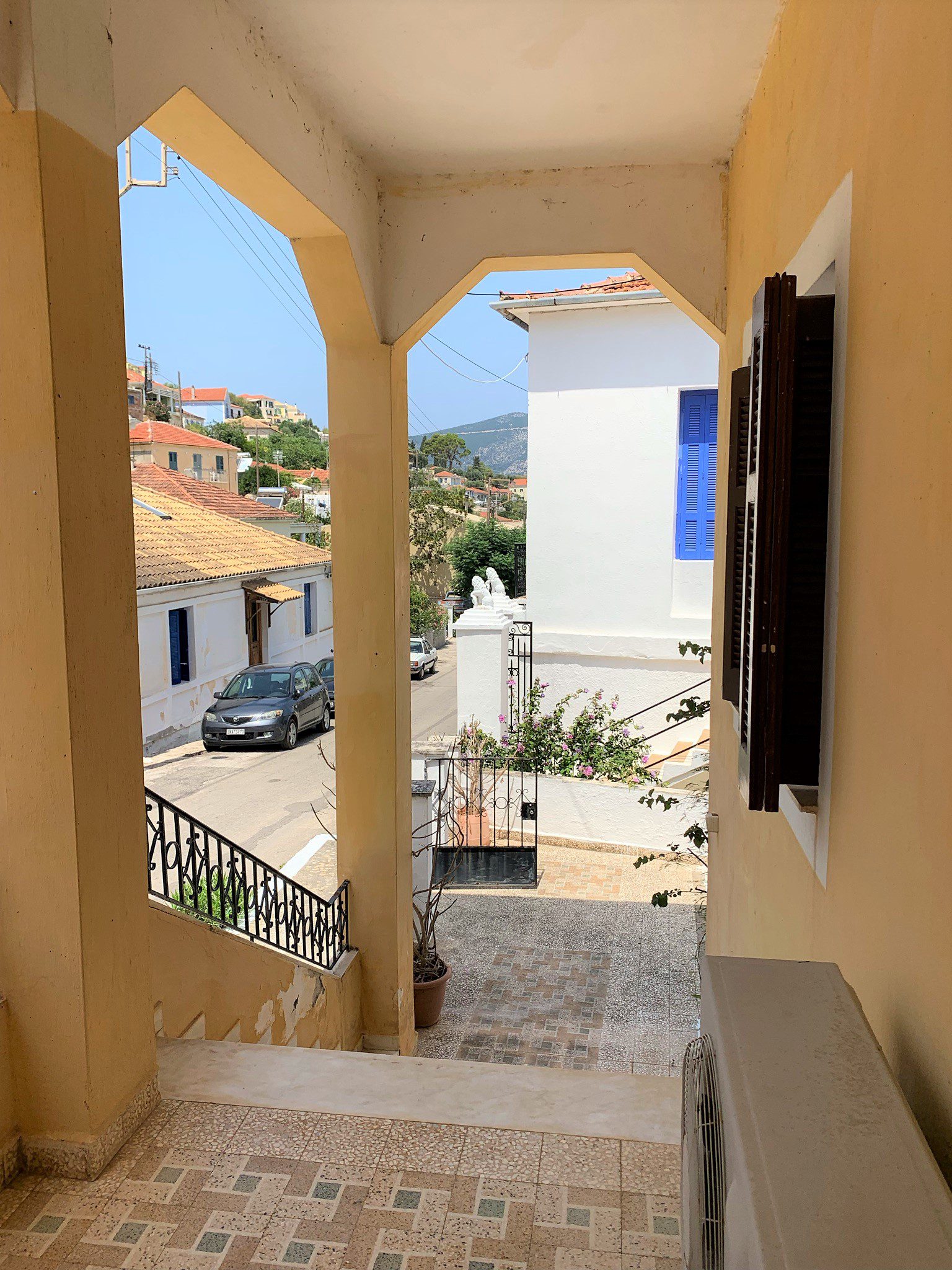 Stairs to house for sale in Ithaca Greece, Vathi