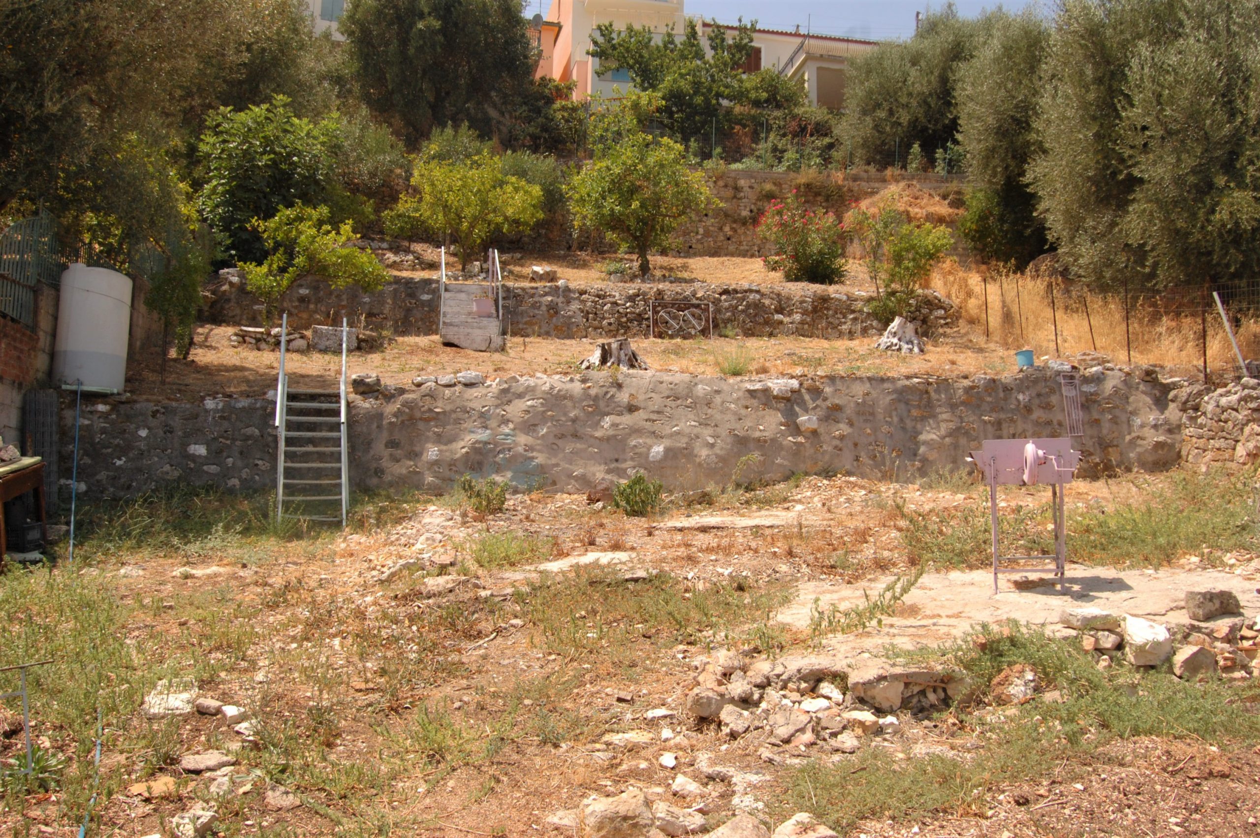 Landscape and terrain from land for sale in Ithaca Greece, Vathi