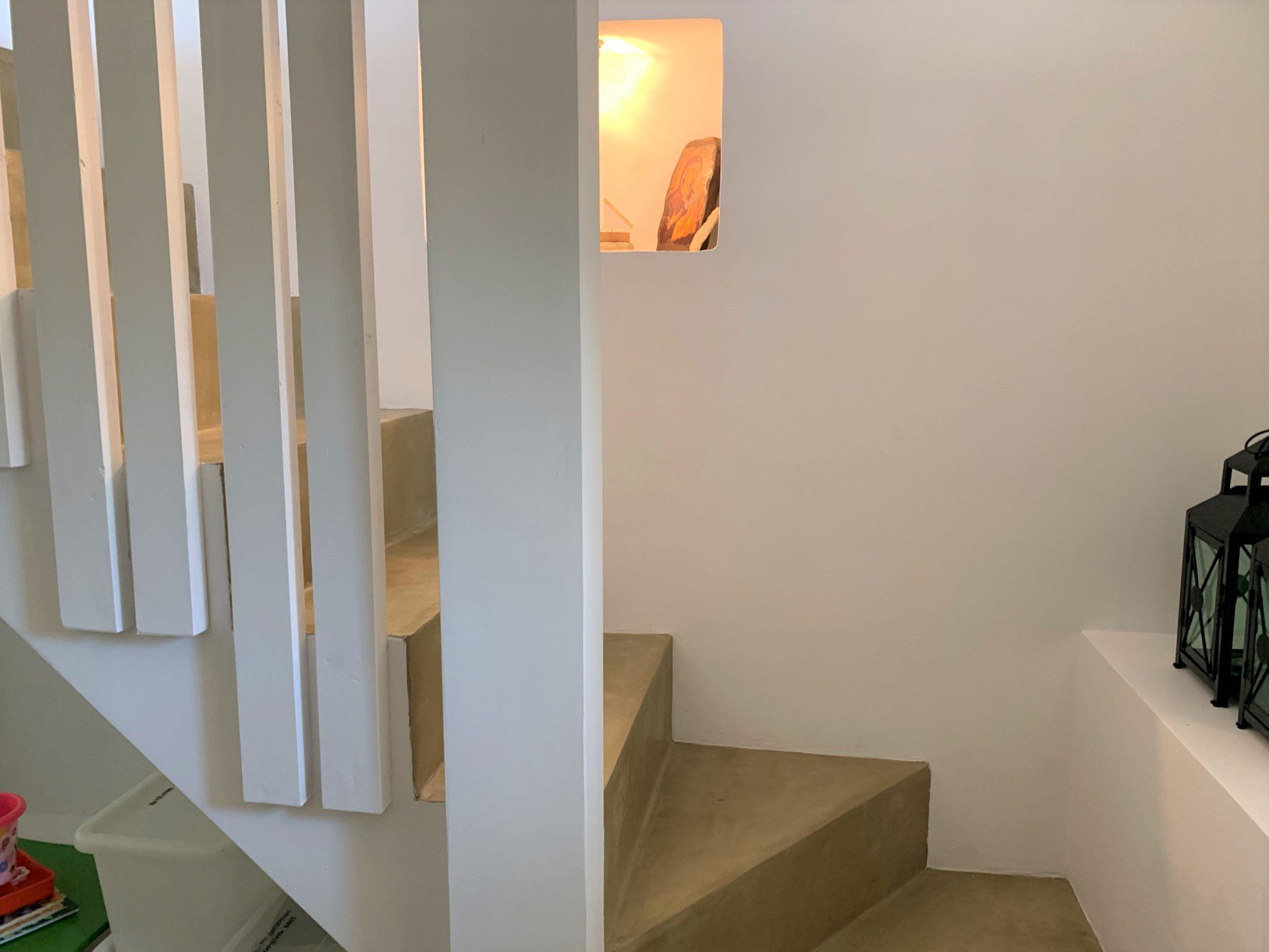 Internal stairs of house for rent in Ithaca Greece,Kolleri